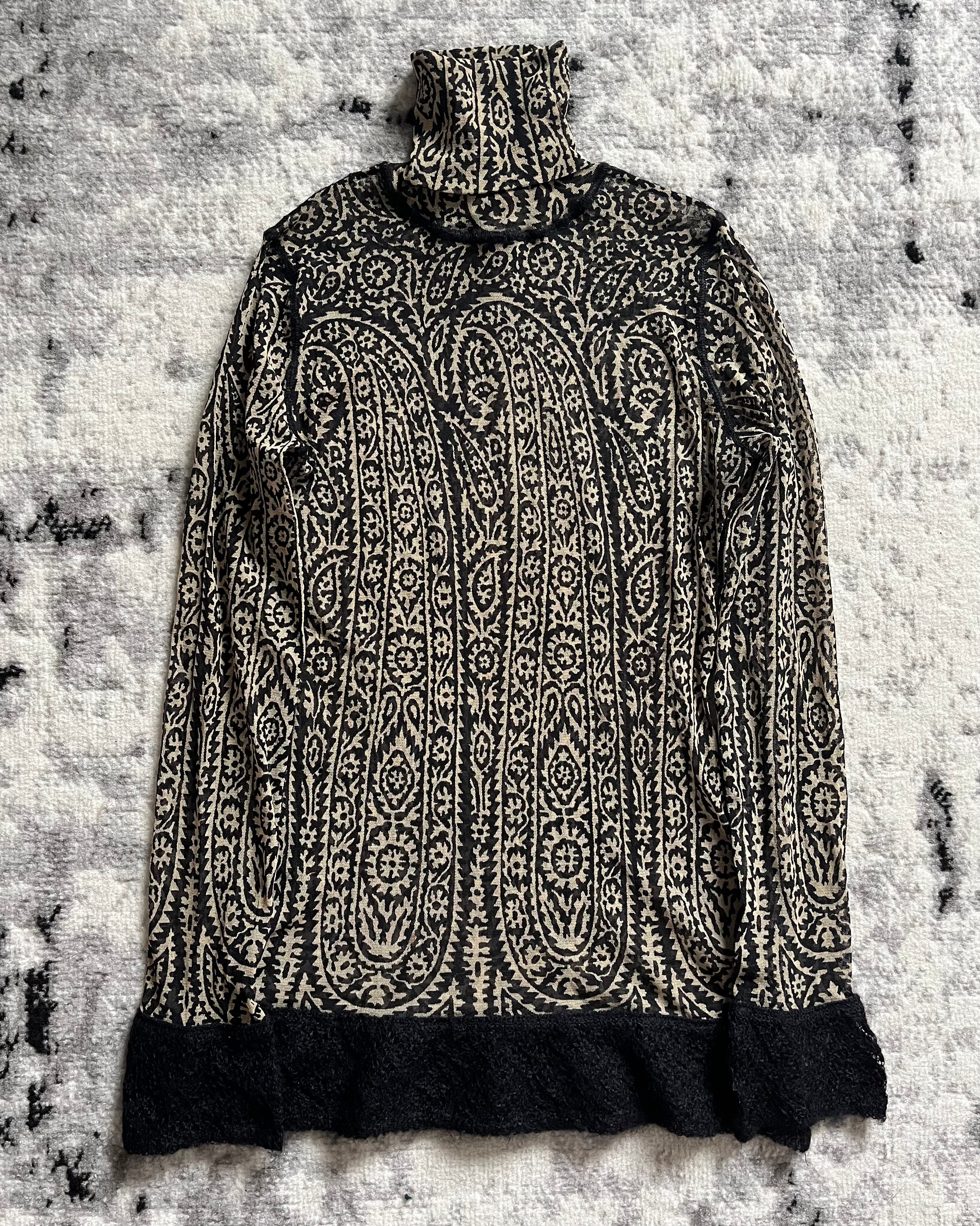 90s Jean Paul Gaultier Maille Arabic Turtleneck