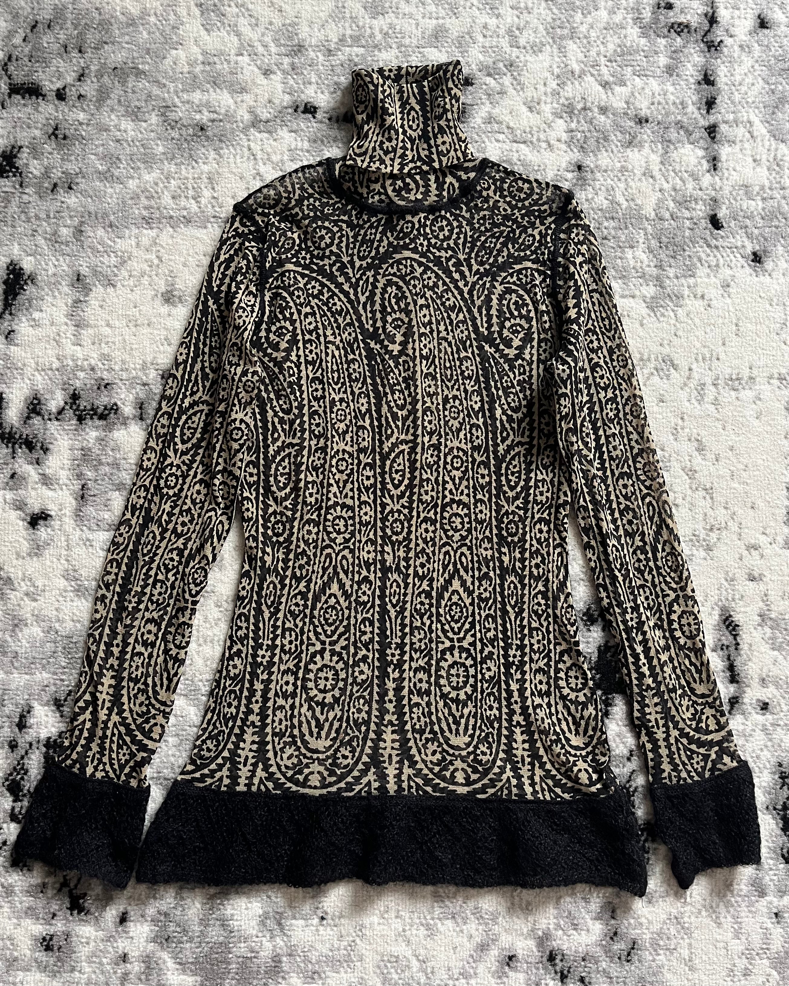 90s Jean Paul Gaultier Maille Arabic Turtleneck