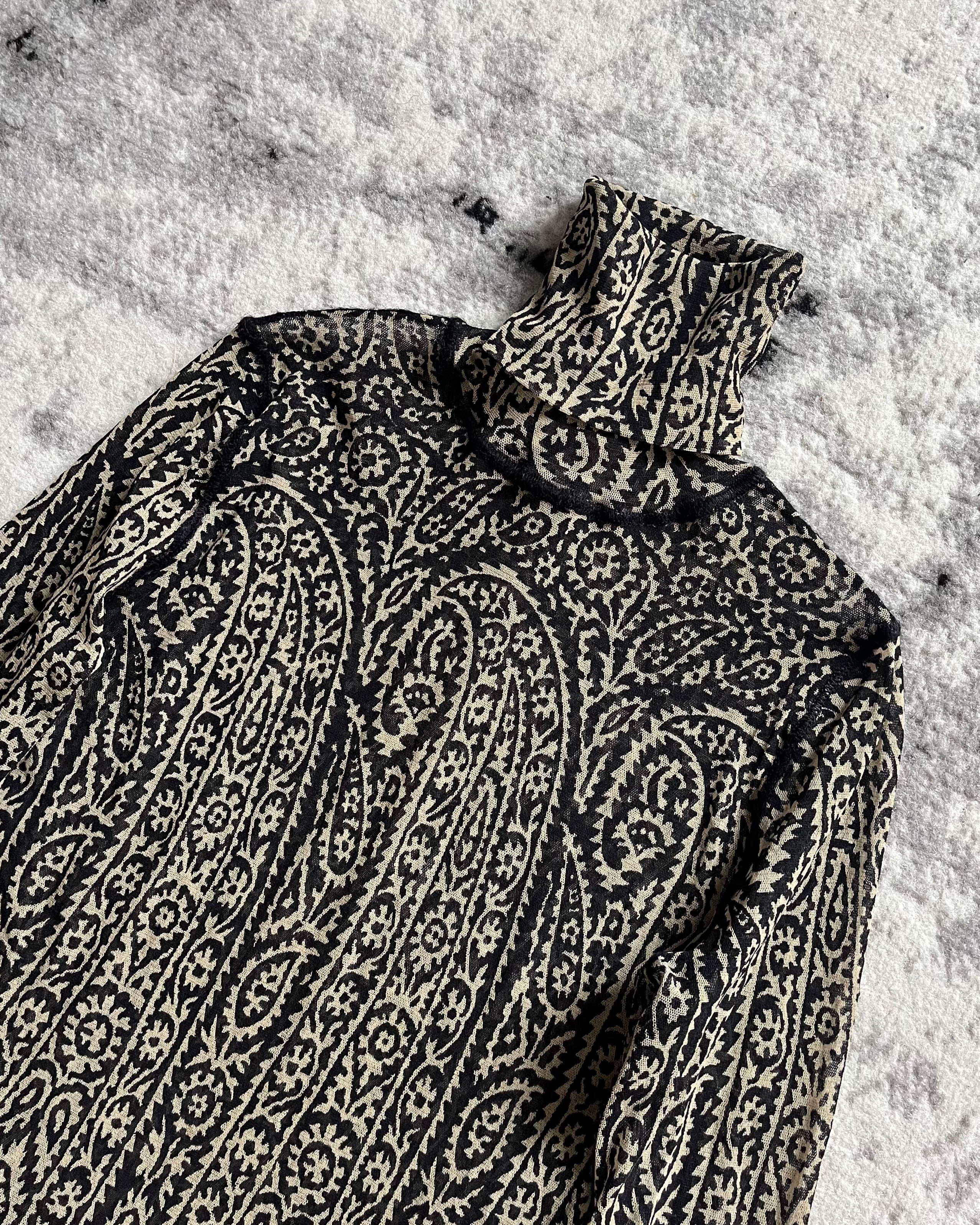 90s Jean Paul Gaultier Maille Arabic Turtleneck