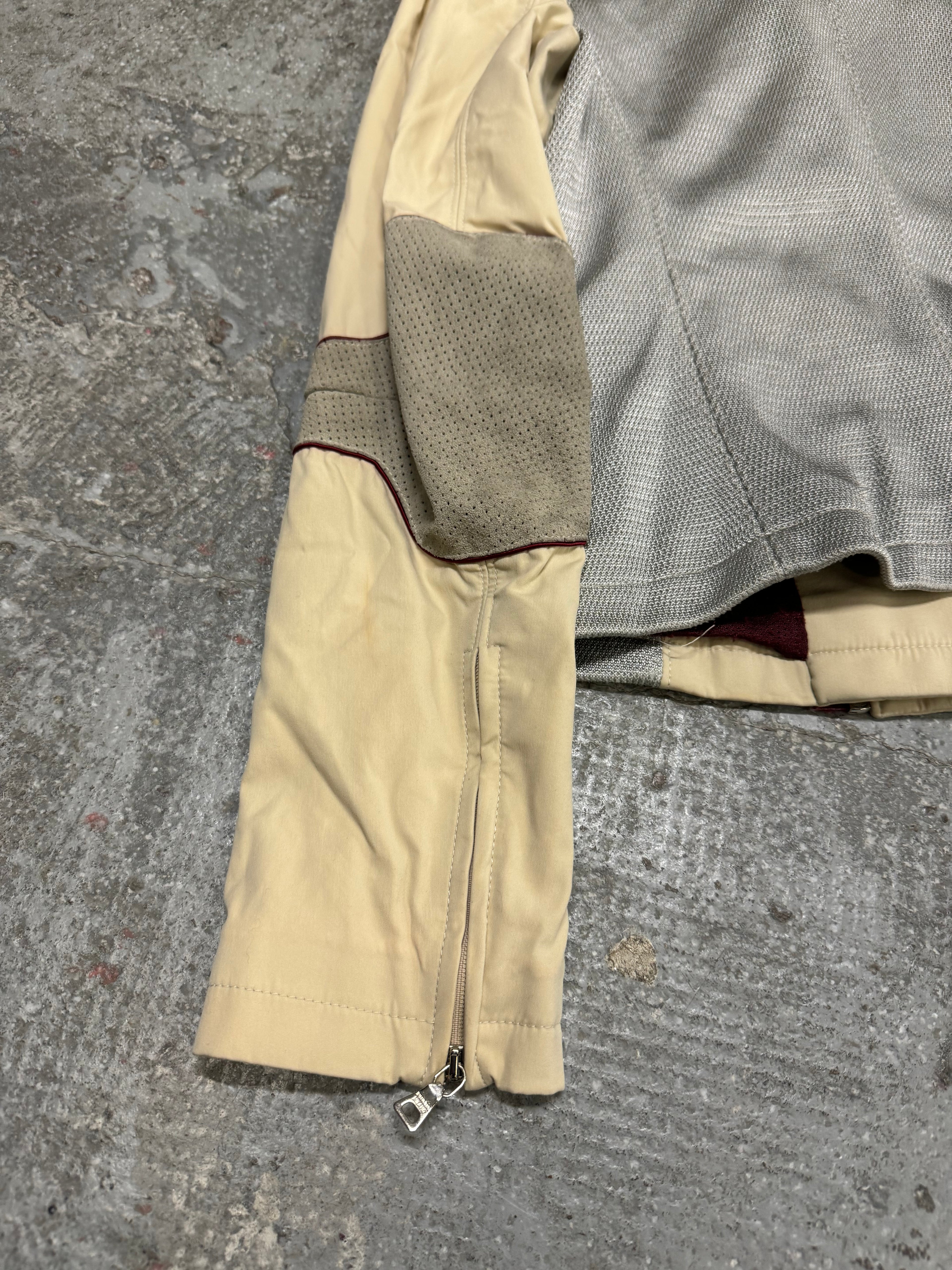 SS2000 Prada Beige Light Padded Biker Jacket (XS/S)