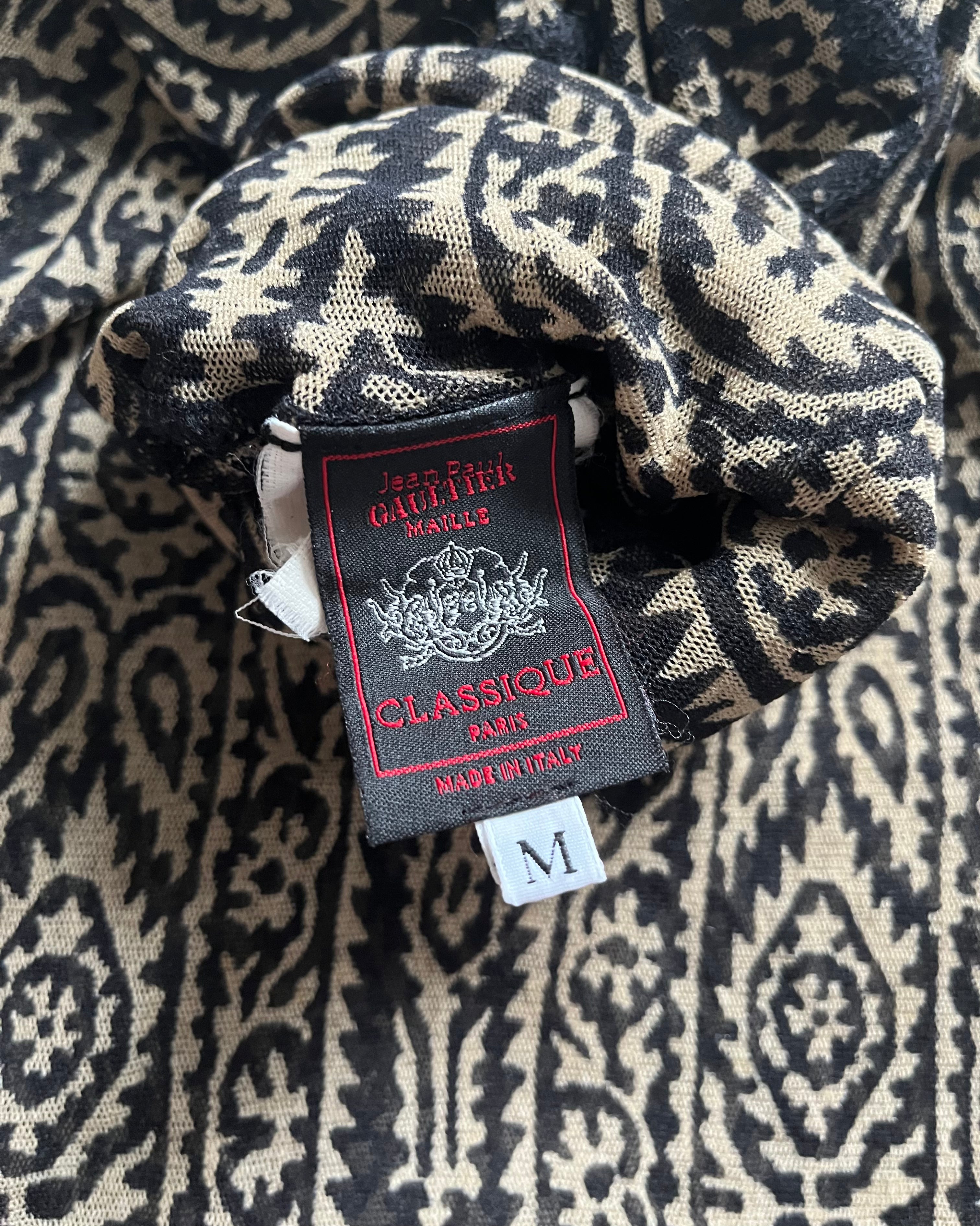 90s Jean Paul Gaultier Maille Arabic Turtleneck