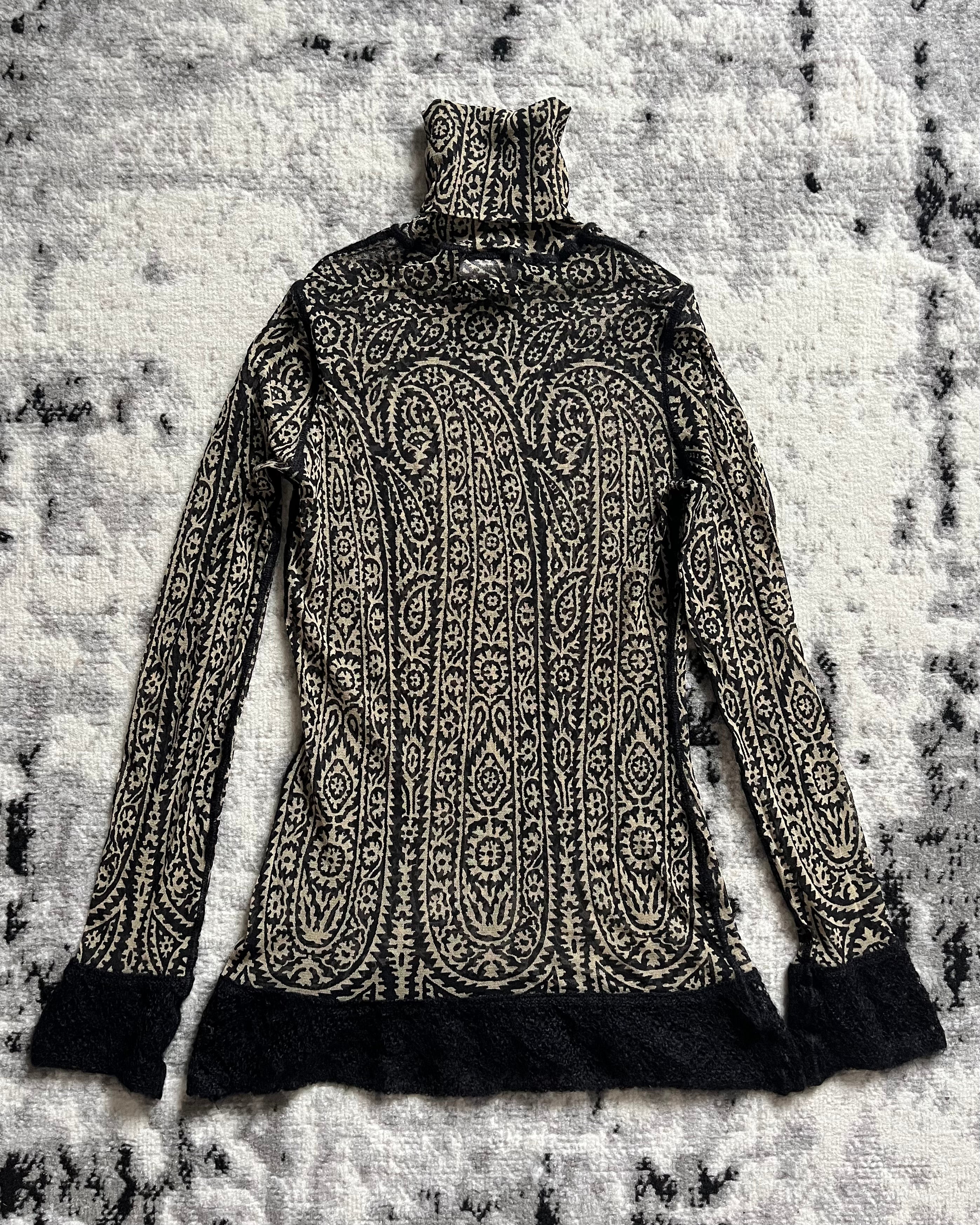 90s Jean Paul Gaultier Maille Arabic Turtleneck