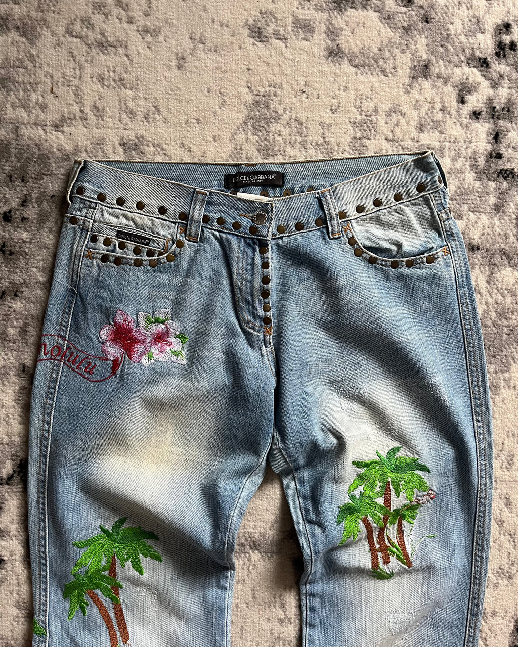 SS06 ドルチェ＆ガッバーナ ハワイ リラックス アンプル ジーンズ (S/M)