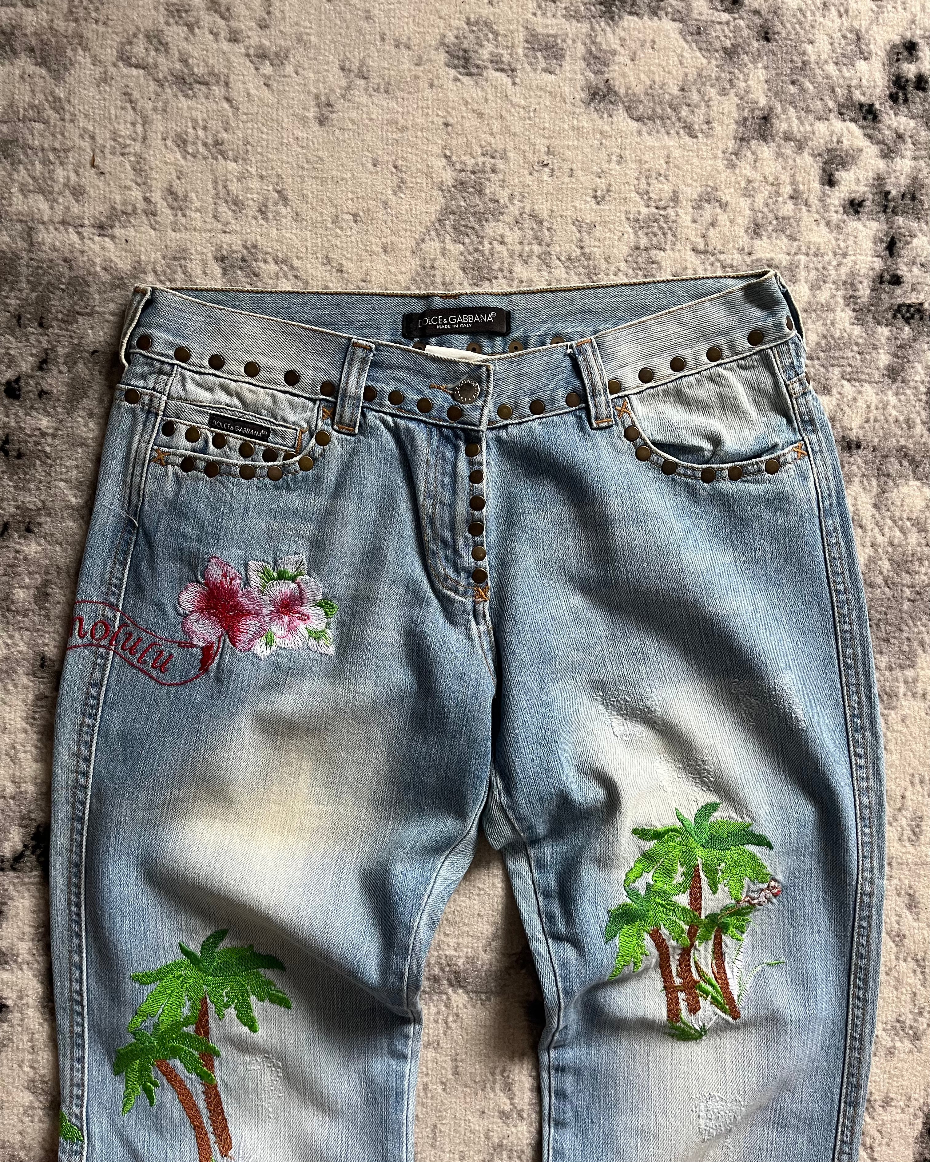 SS06 ドルチェ＆ガッバーナ ハワイ リラックス アンプル ジーンズ (S/M)