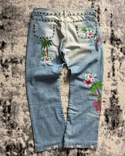 SS06 Dolce & Gabbana Hawai Relaxed Ample Jeans (S/M)