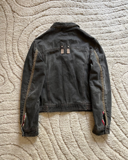 AW04 Dolce & Gabbana Multi Pockets Bondage Denim jacket (M)