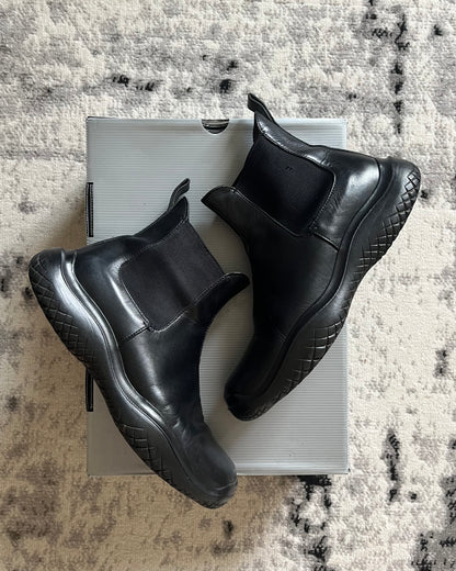 FW99 Prada Vibram Hybride Leather Boots (43eu/9,5us)