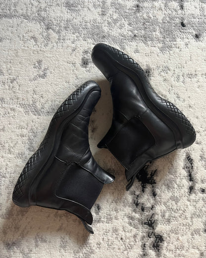 FW99 Prada Vibram Hybride Leather Boots (43eu/9,5us)