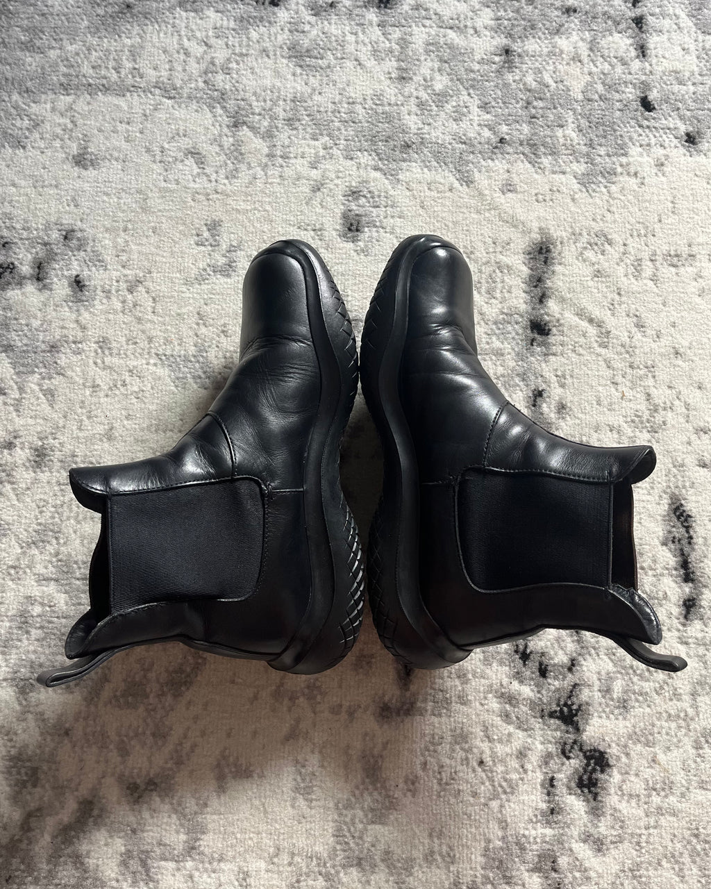 FW99 Prada Vibram Hybride Leather Boots (43eu/9,5us)