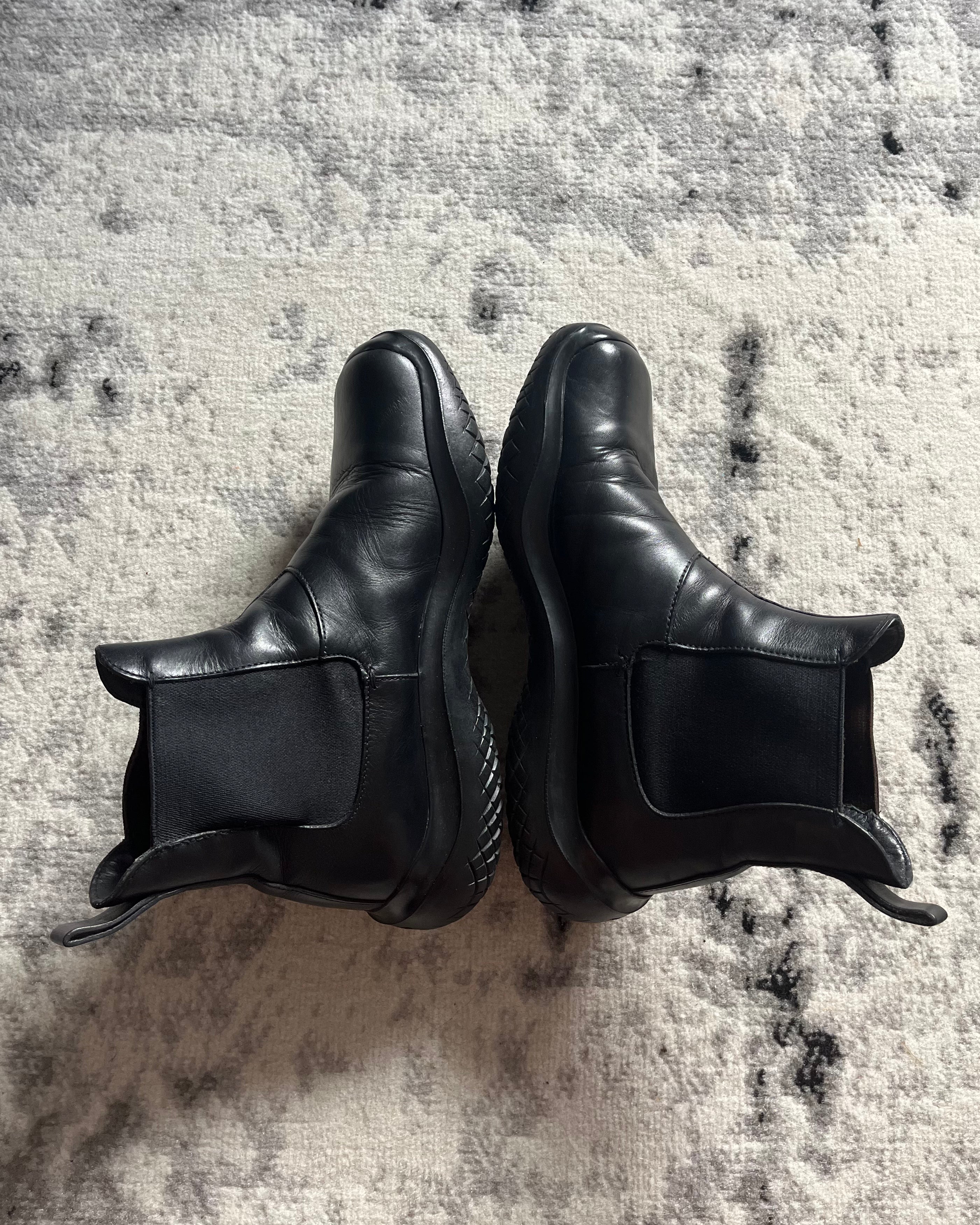 FW99 Prada Vibram Hybride Leather Boots (43eu/9,5us)