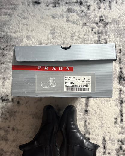 FW99 Prada Vibram Hybride Leather Boots (43eu/9,5us)