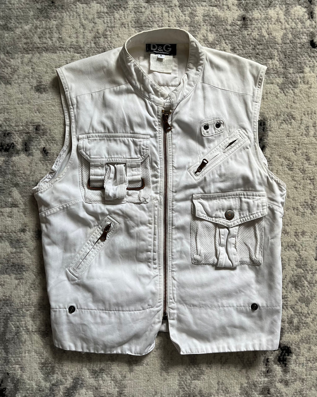 SS2003 Dolce & Gabbana Cargo Fisher White Jacket