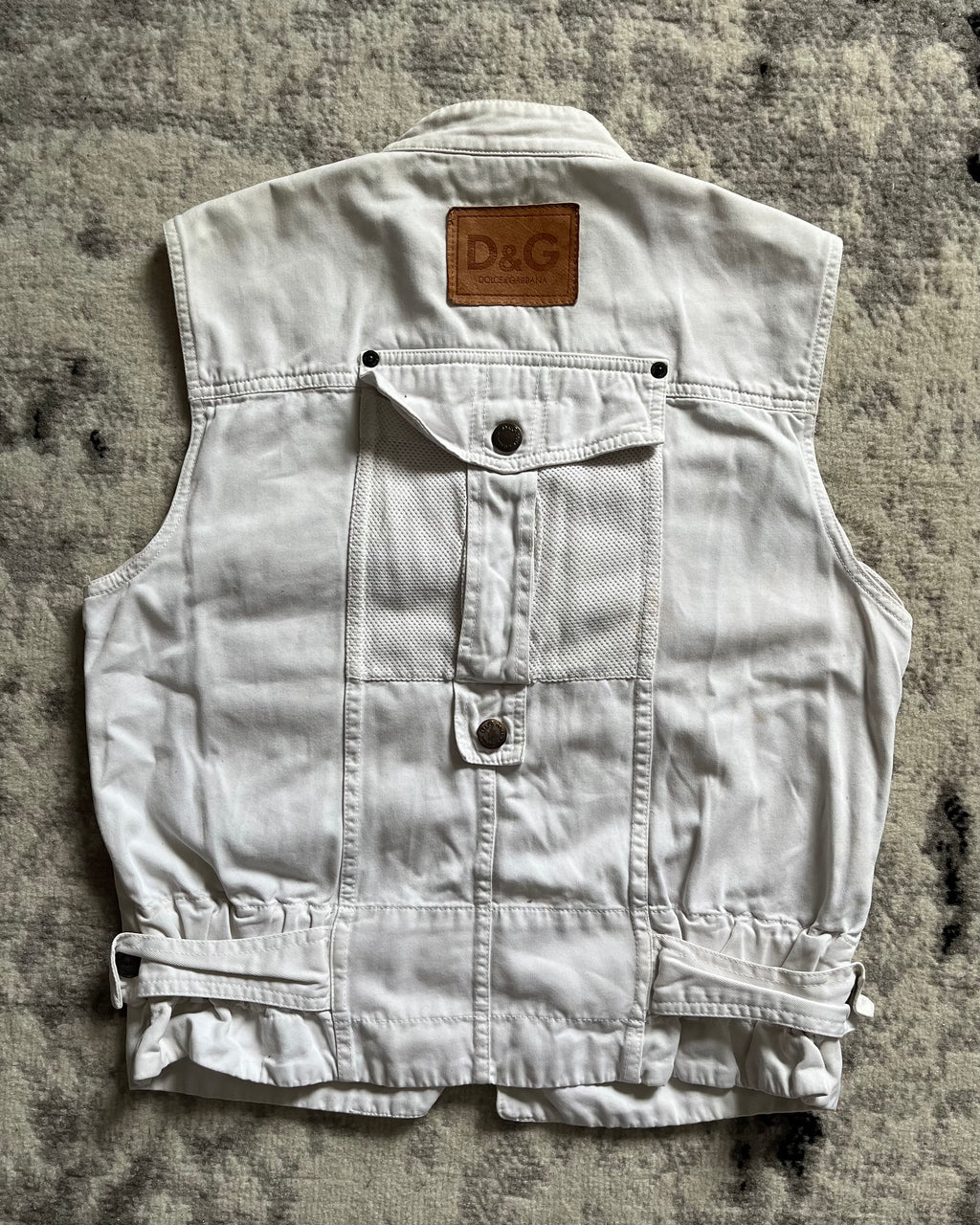 SS2003 Dolce & Gabbana Cargo Fisher White Jacket