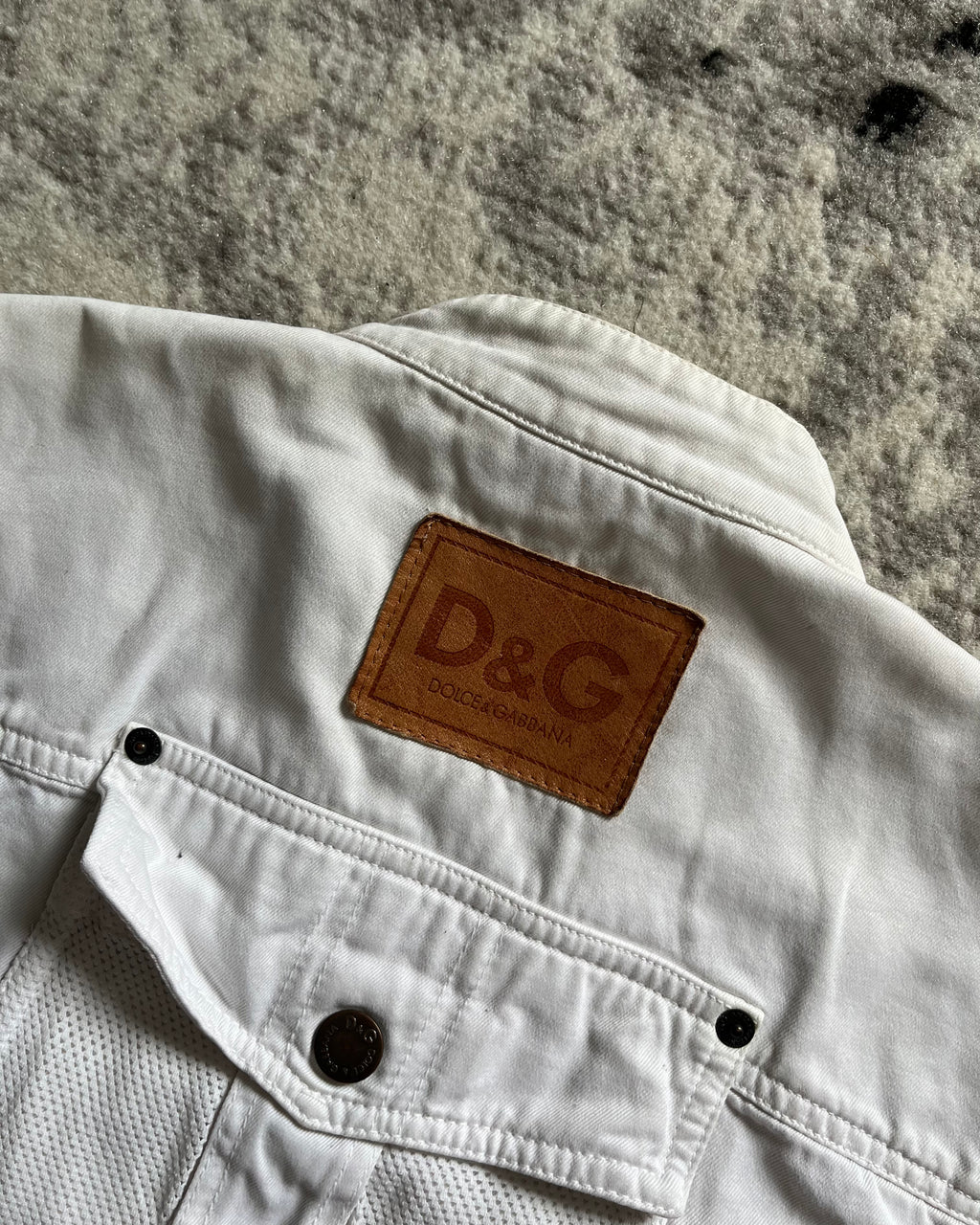 SS2003 Dolce & Gabbana Cargo Fisher White Jacket
