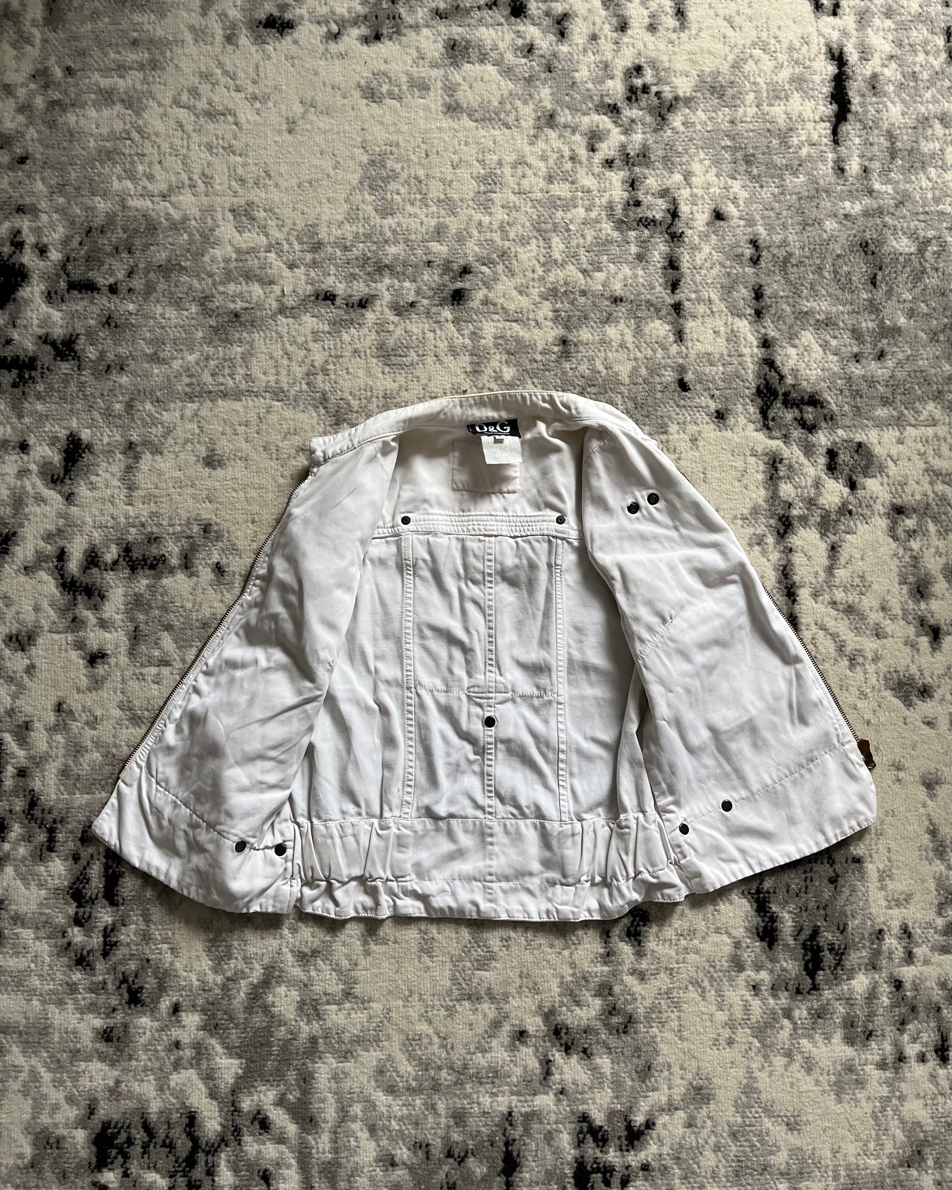 SS2003 Dolce & Gabbana Cargo Fisher White Jacket