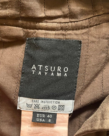 Atsuro Tayama Brown Hybrid Light Vest (S)