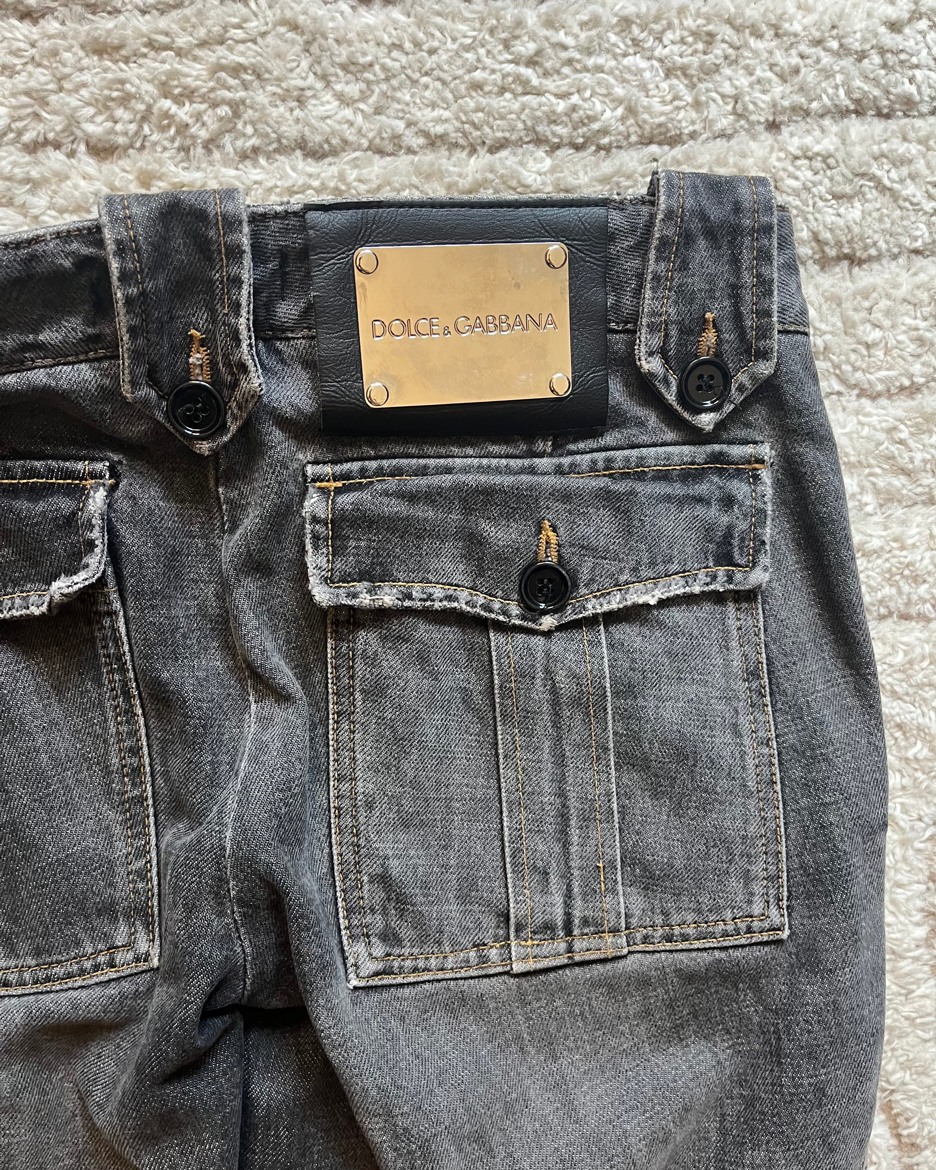 00s ドルチェ＆ガッバーナ アナトミック ジッパー ジーンズ (S) 