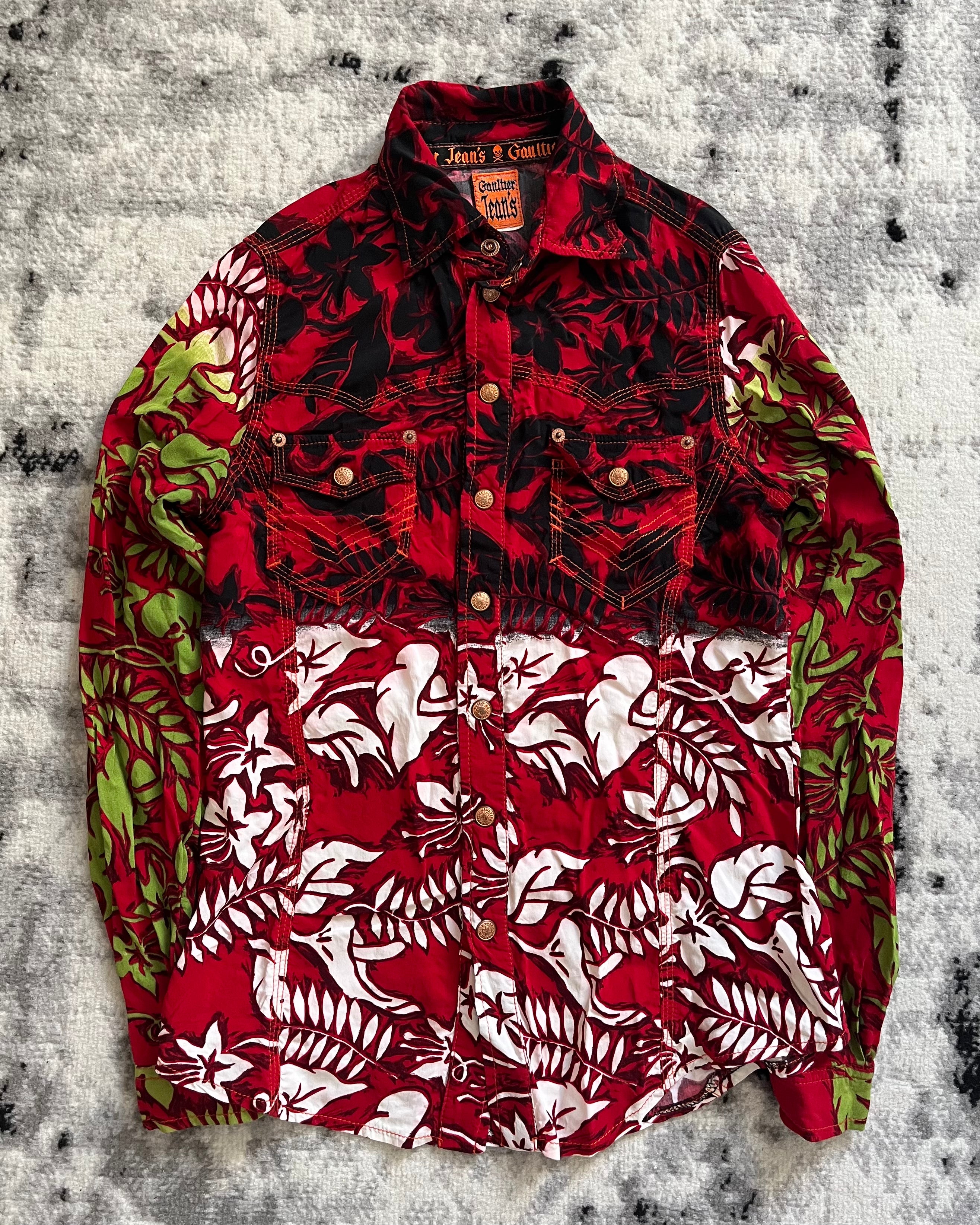 90s Jean Paul Gaultier 'Jeans' Hawaiian Shirt – Dolce Vita Hub 90s Jean Paul Gaultier 'Jeans' Hawaiian Shirt – Dolce Vita Hub