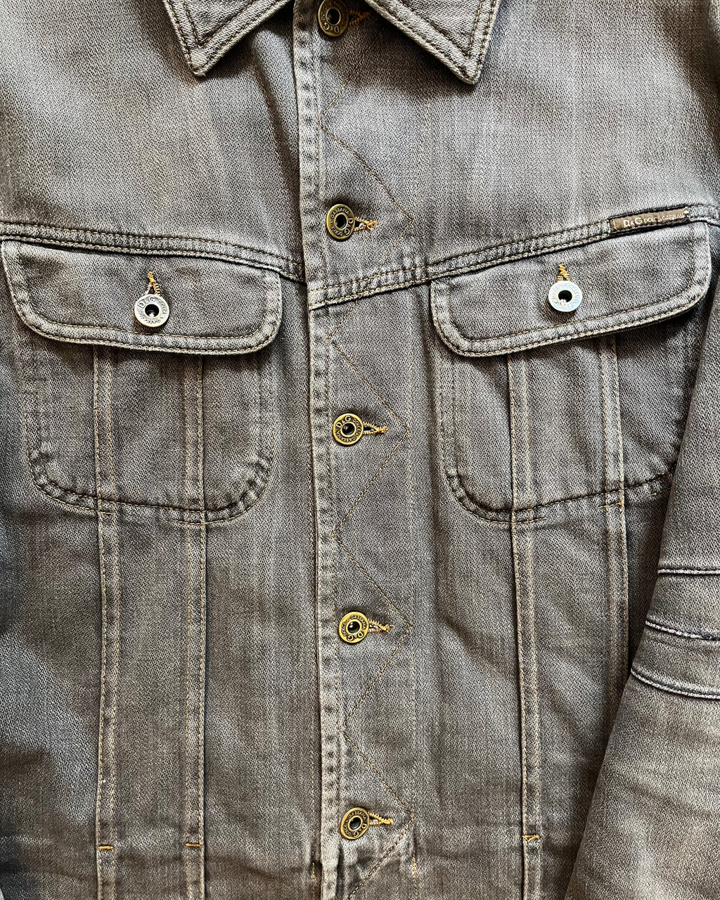 AW03 Dolce & Gabbana Double Waisted multi Pockets Denim Jacket (M)