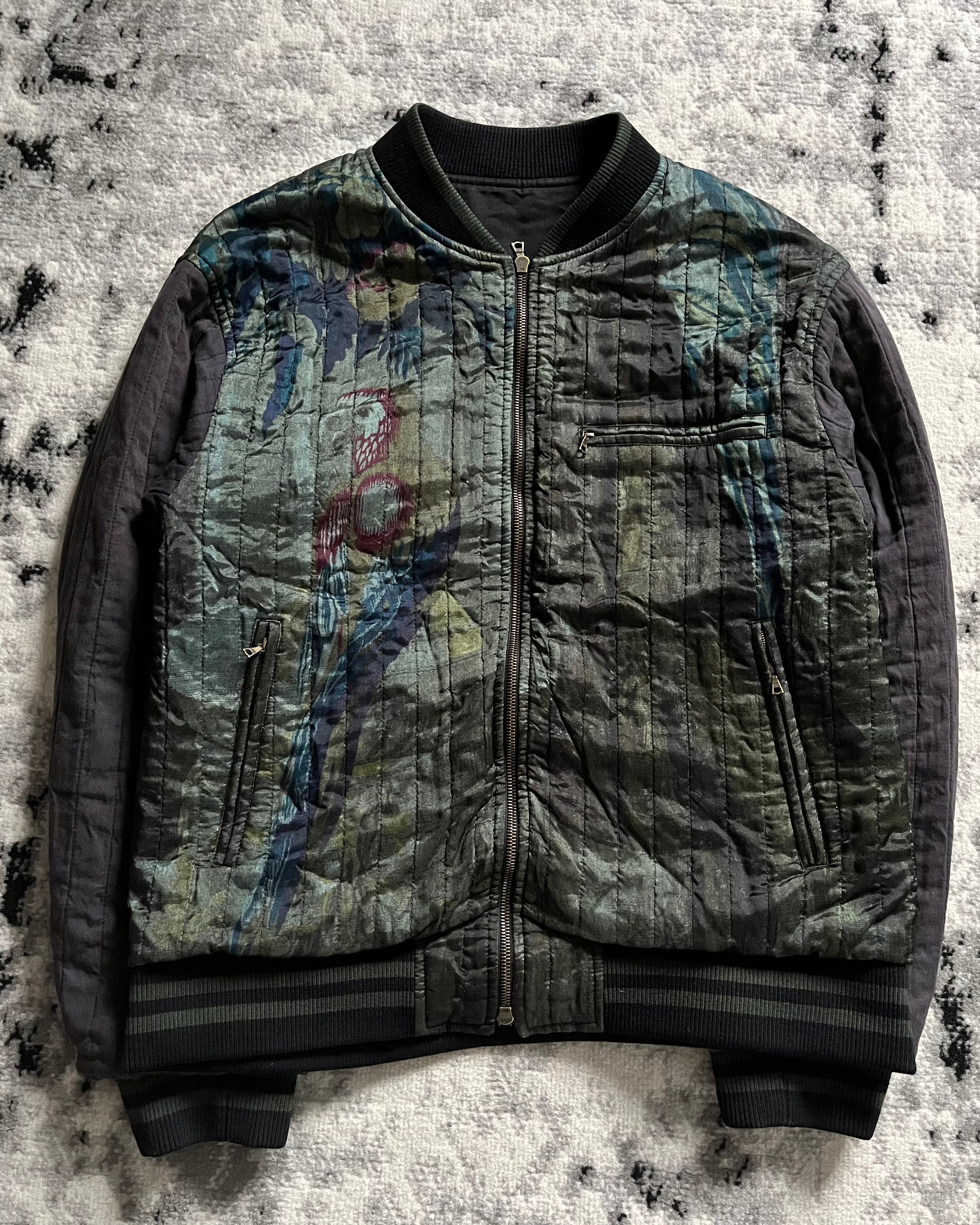 SS17 Dries Van Noten Parrot Reversible Bomber Jacket (L)