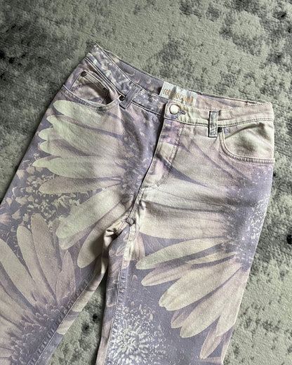 FW99 Roberto Cavalli Purple Nature Pants (XS/S)