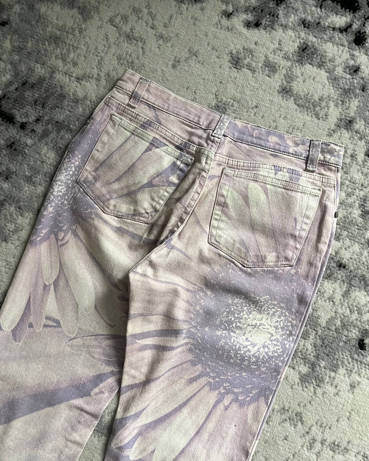 FW99 Roberto Cavalli Purple Nature Pants (XS/S)