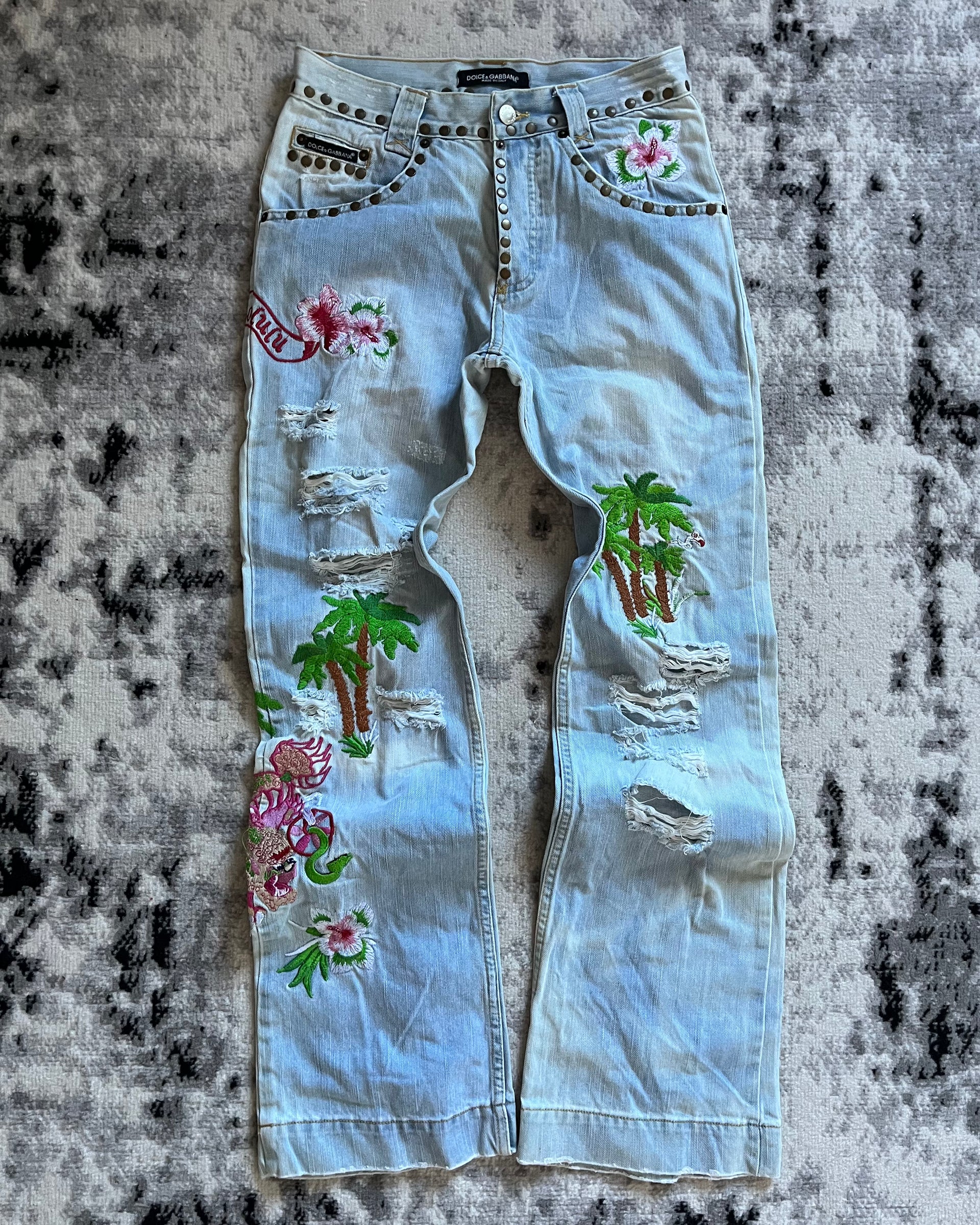 パンツ 06ss dolce & gabbana zebra patch denim ˢᵘⁿⁿʸ パンツ 06ss dolce & gabbana zebra patch denim ˢᵘⁿⁿʸ