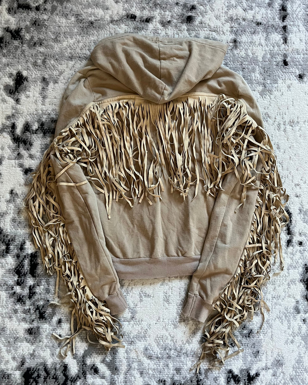 AW2010 Dolce & Gabbana Beige Fringe Sweater (XS)