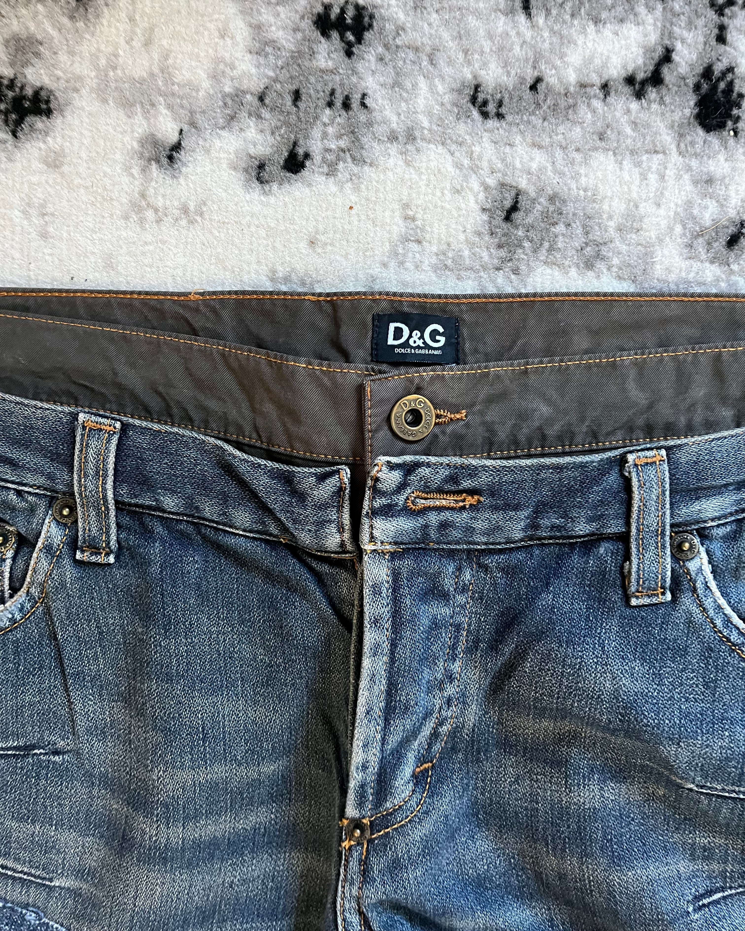 AW03 Dolce & Gabbana Double Waisted Masterpiece Cargo Pants (L/XL)