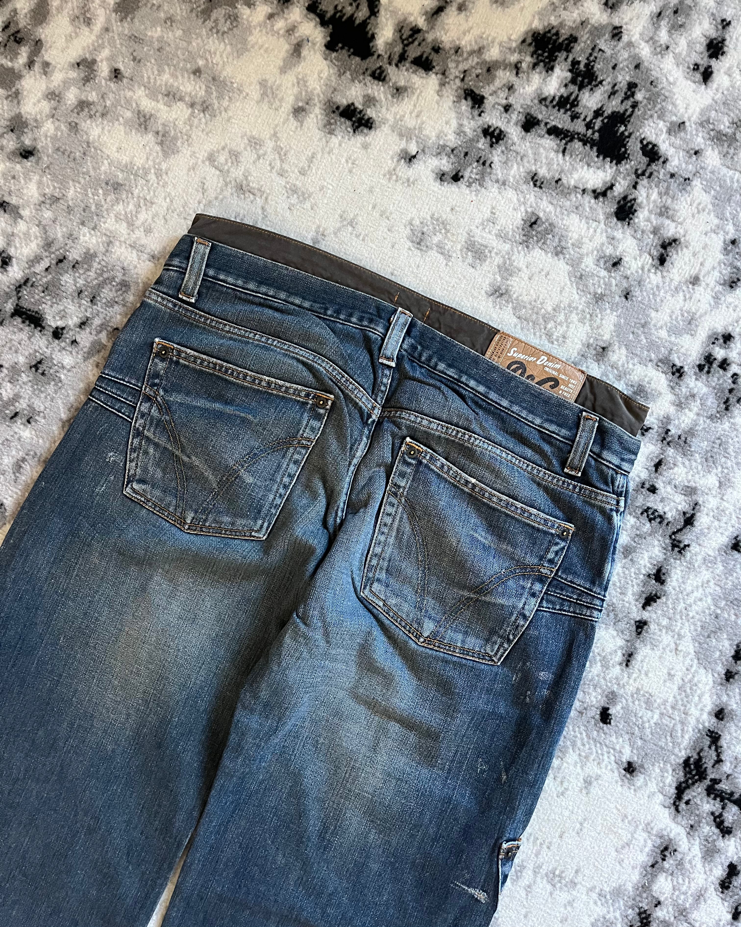 AW03 Dolce & Gabbana Double Waisted Masterpiece Cargo Pants (L/XL)