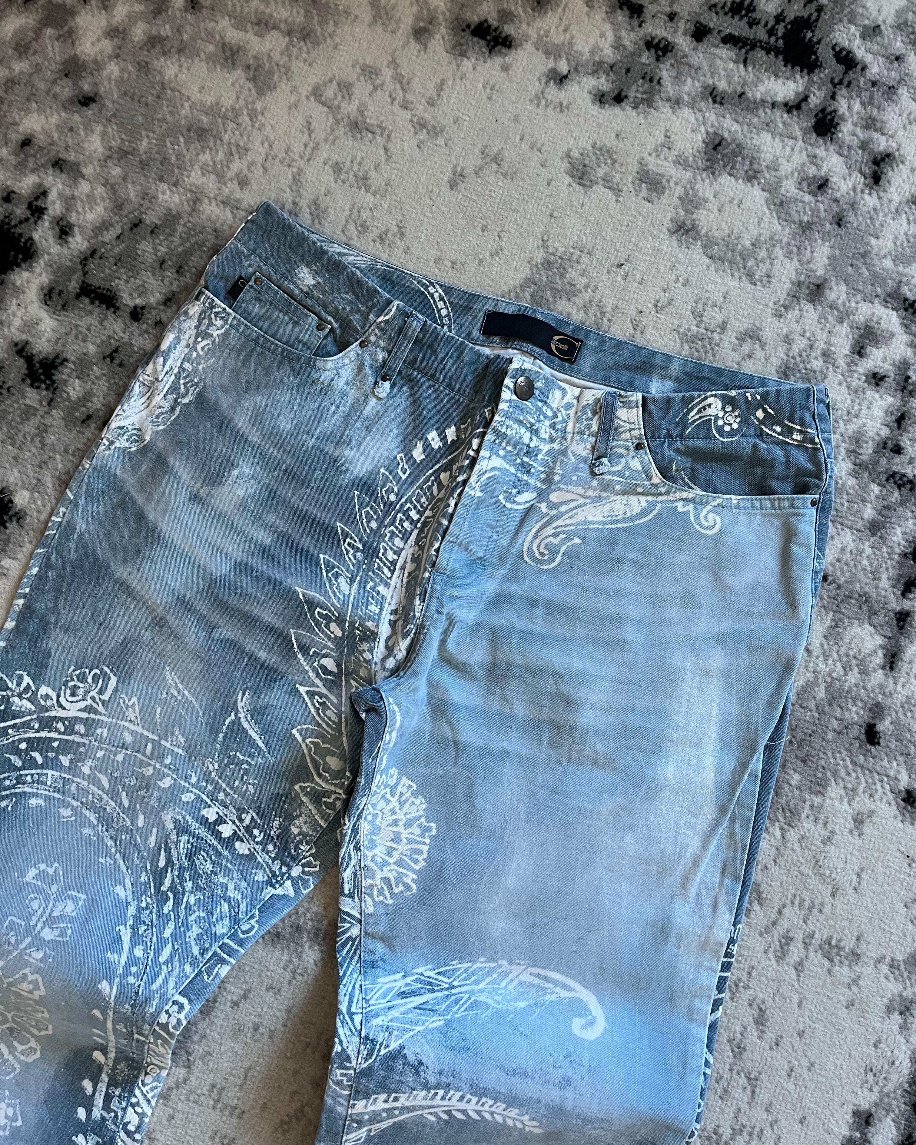 00s Just Cavalli シーサイドカームブルーパンツ(L/XL)