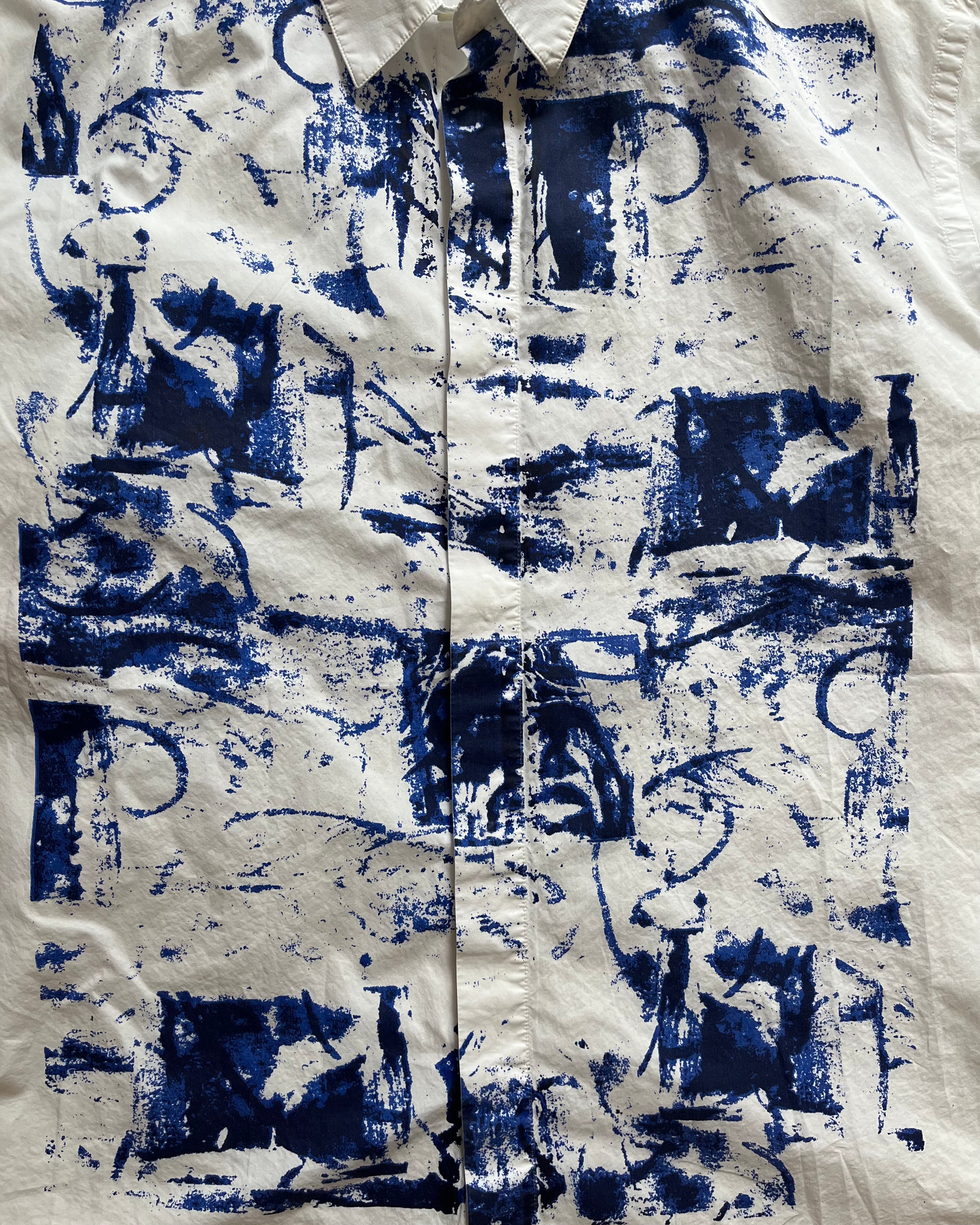 マルニ コンテンポラリー ペイント エレガント シャツ (M)