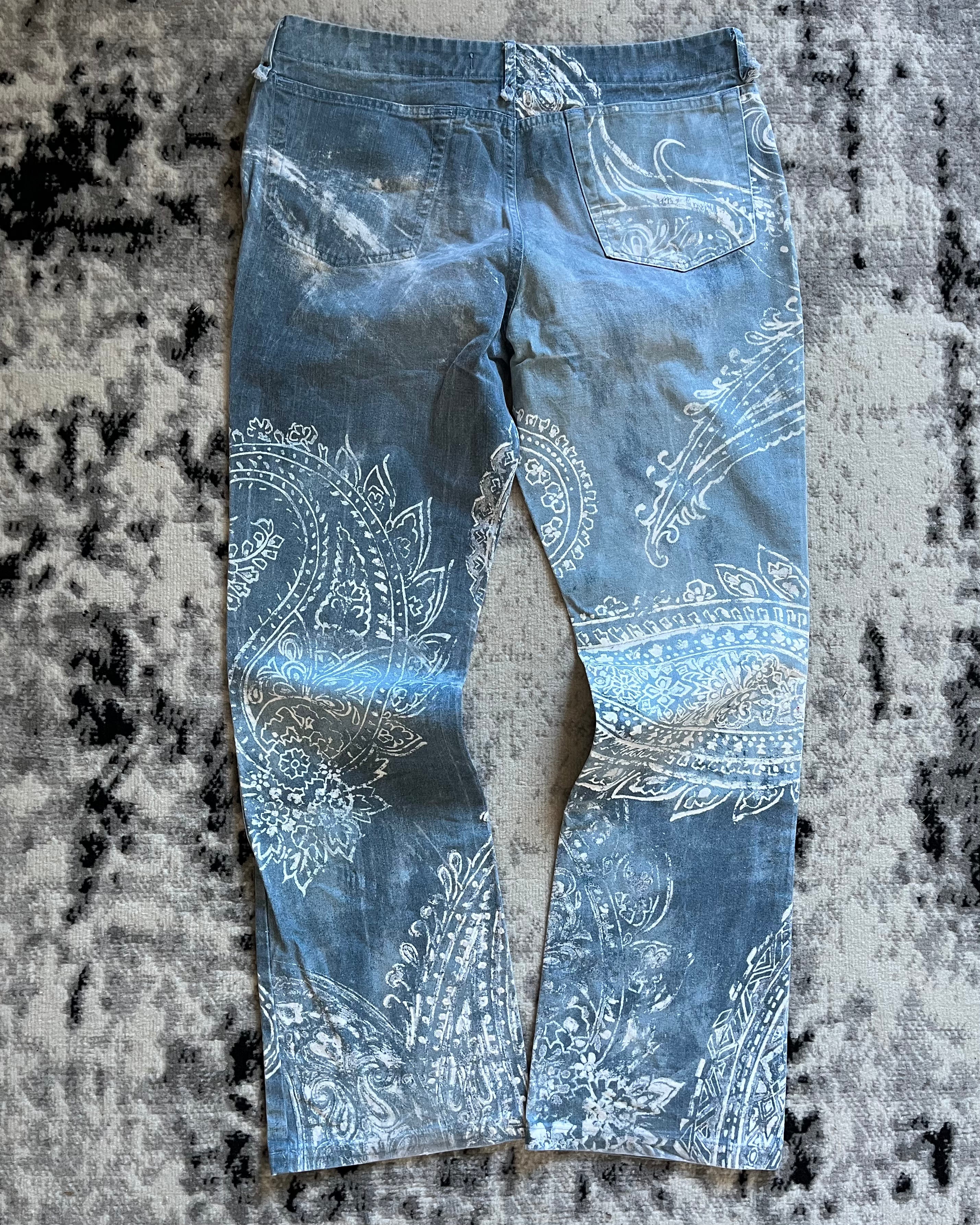 00s Just Cavalli シーサイドカームブルーパンツ(L/XL)