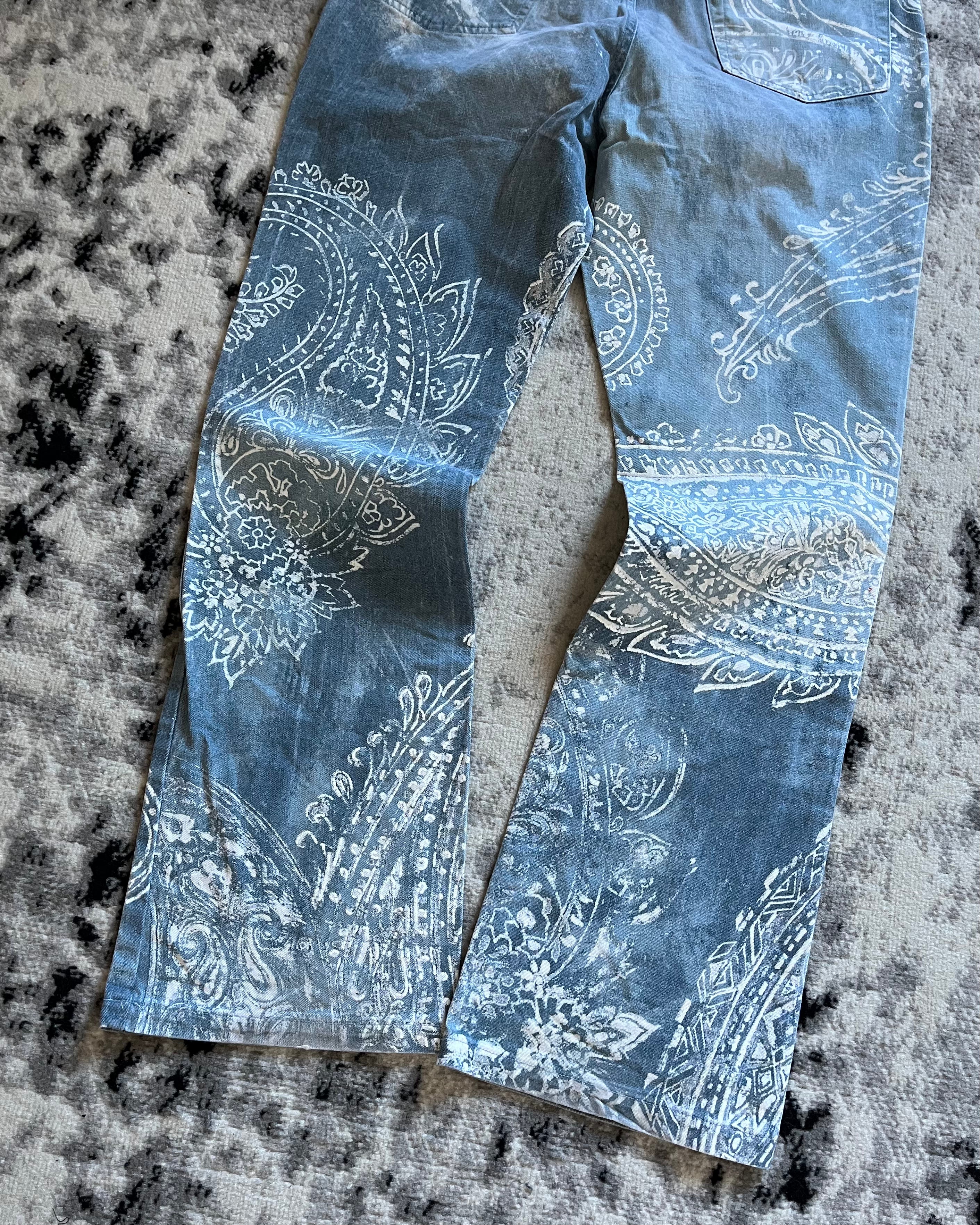 00s Just Cavalli シーサイドカームブルーパンツ(L/XL)