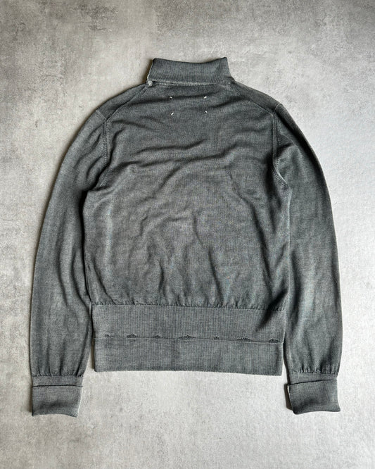 1990s Maison Martin Margiela Archive Distressed Wool Turtleneck (S)