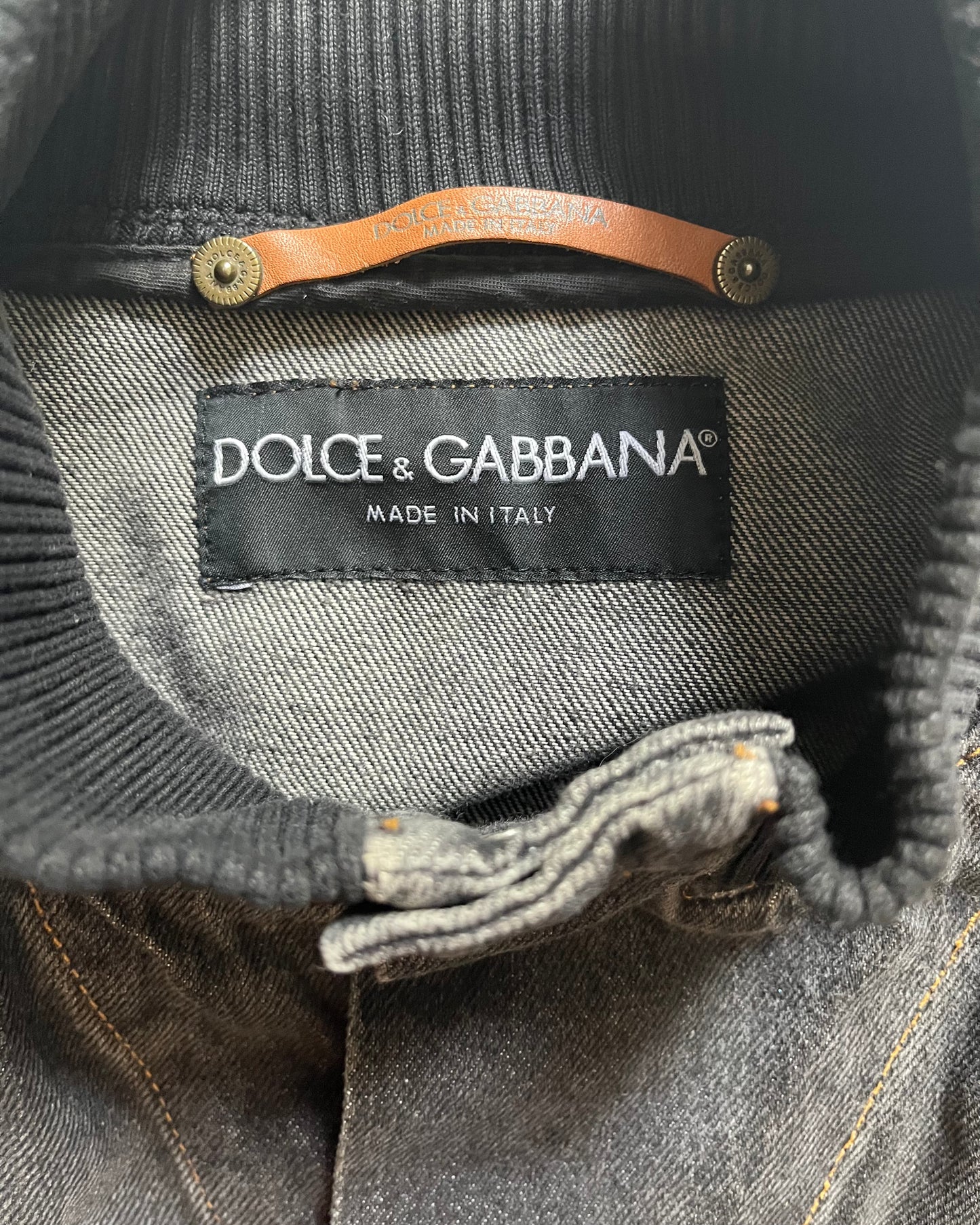 SS08 Dolce &amp; Gabbana 经典混合牛仔夹克 (M)