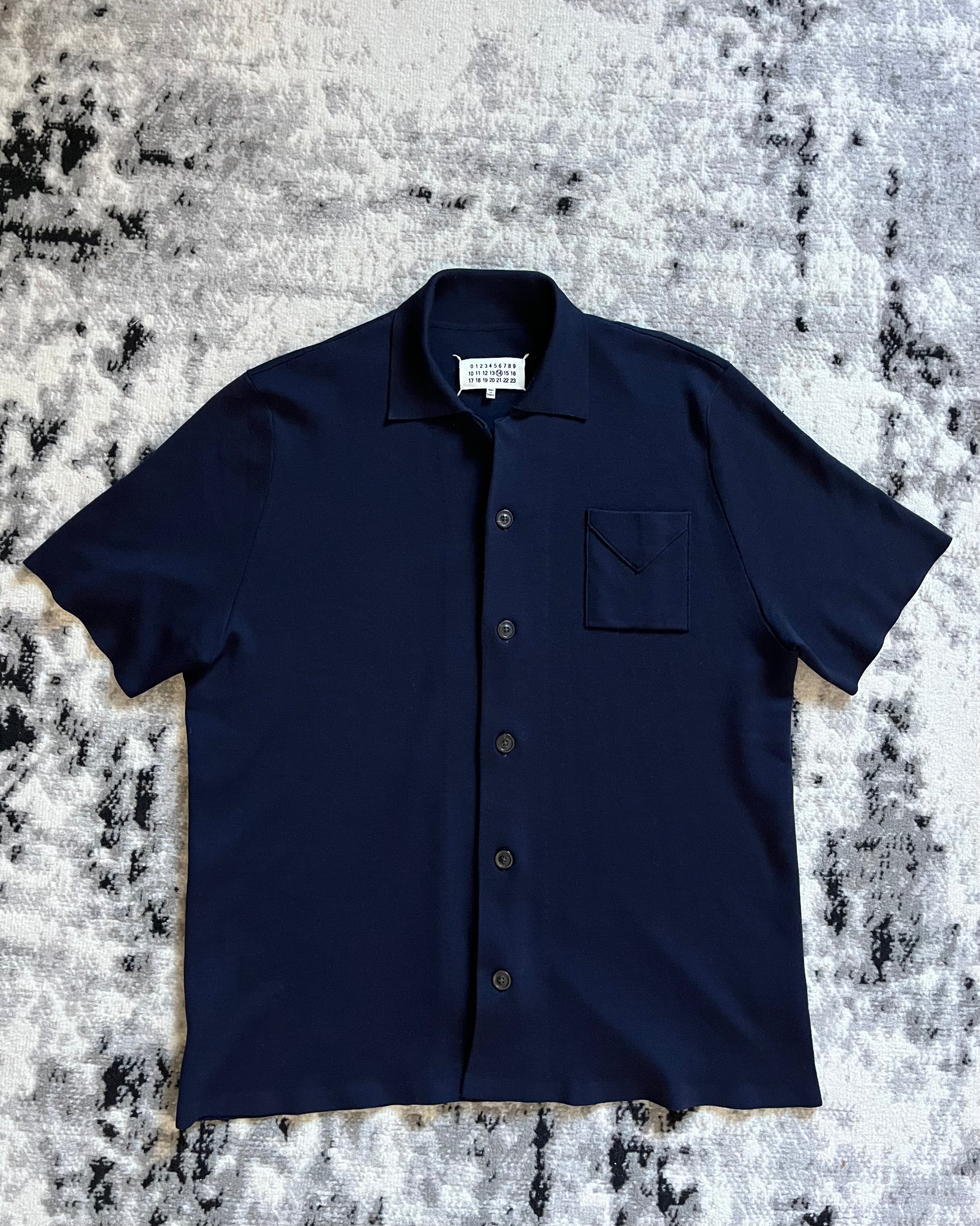 AW19 Maison Margiela Navy Wool Shirt (L/XL)