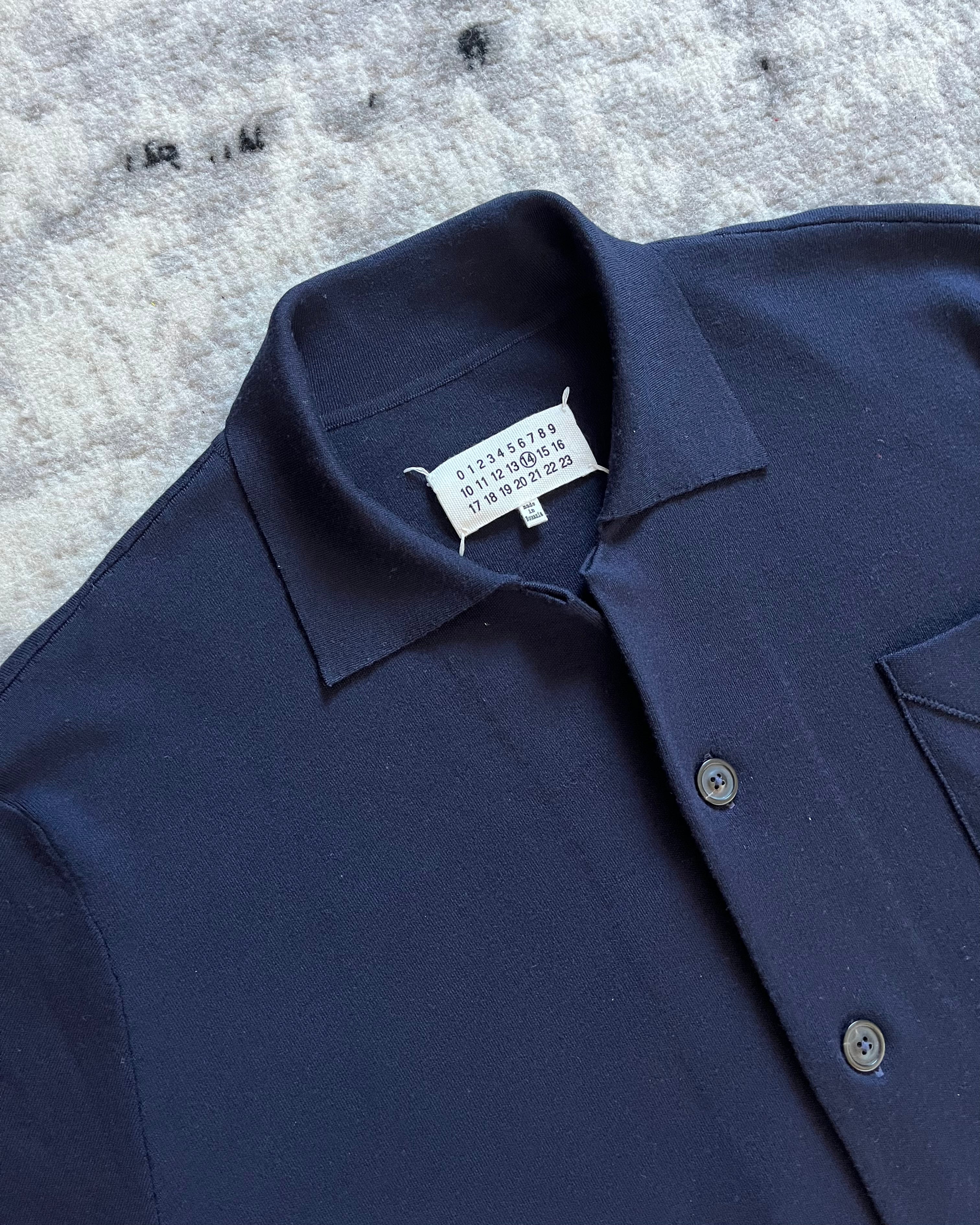 AW19 Maison Margiela Navy Wool Shirt (L/XL)