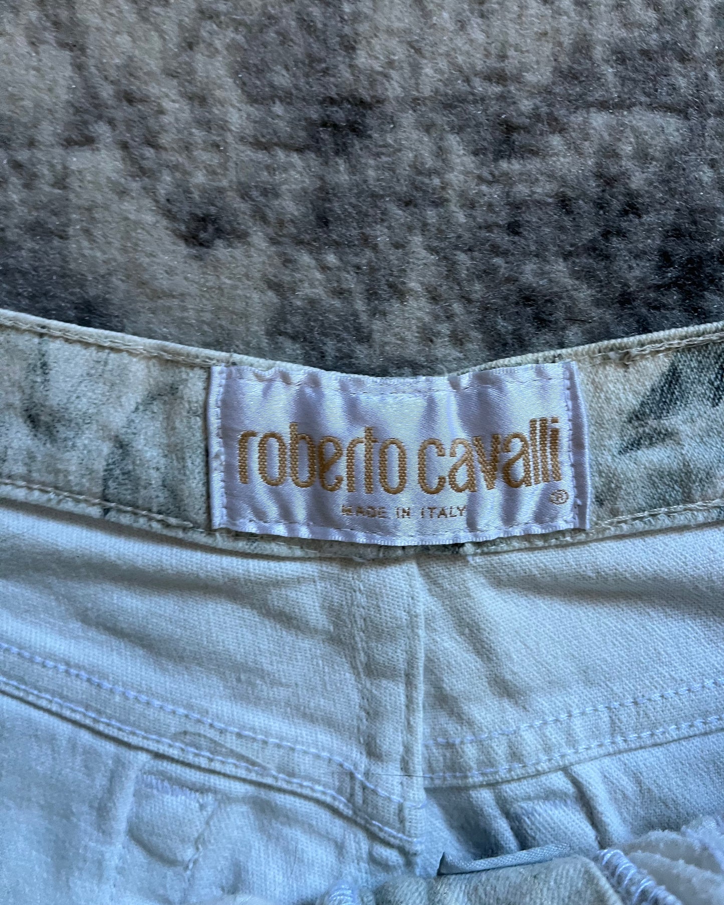 90s Roberto Cavalli Emancipation Feather Pants (XS/S)