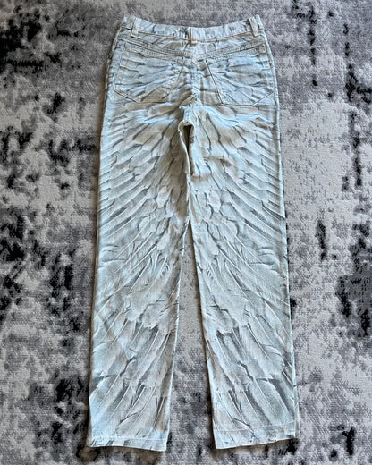 90s Roberto Cavalli Emancipation Feather Pants (XS/S)