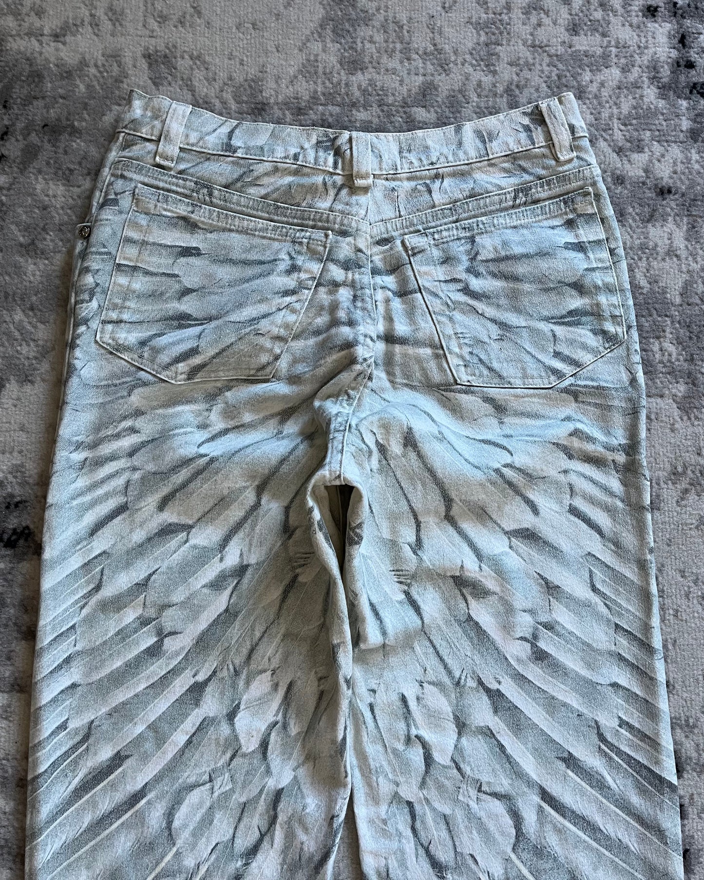 90s Roberto Cavalli Emancipation Feather Pants (XS/S)