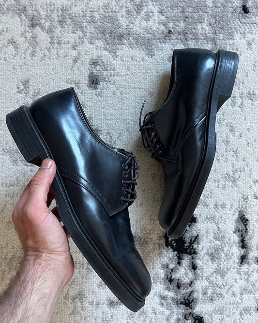 Prada 黑色皮革德比鞋（42.5eu/9us）