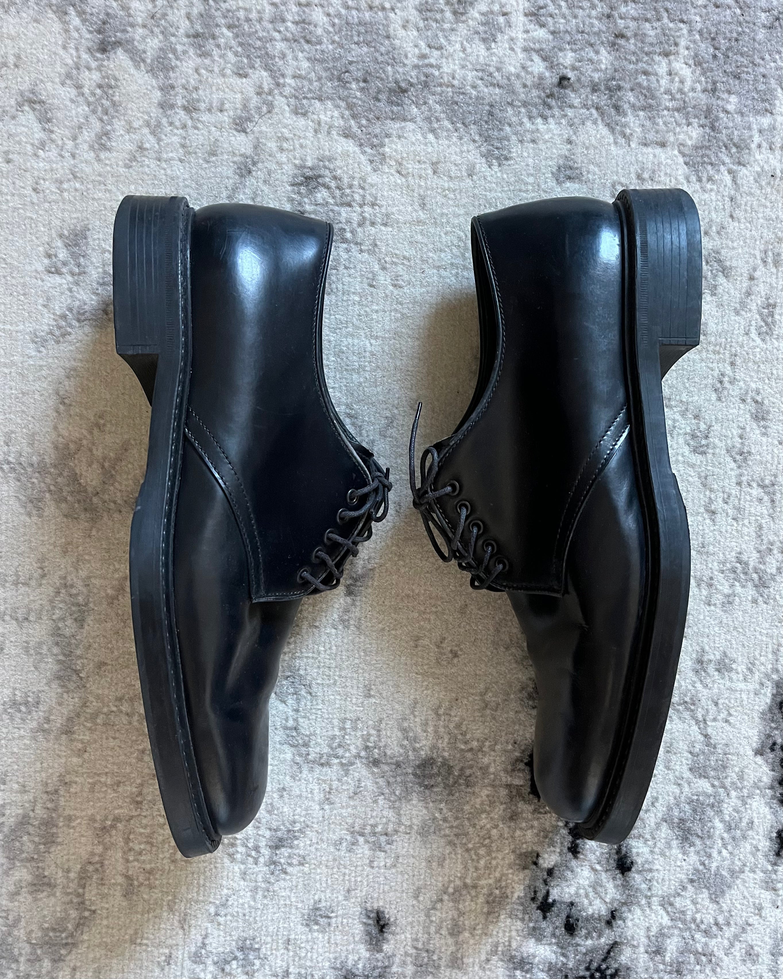 Prada Black Leather Derby Shoes (42,5eu/9us)