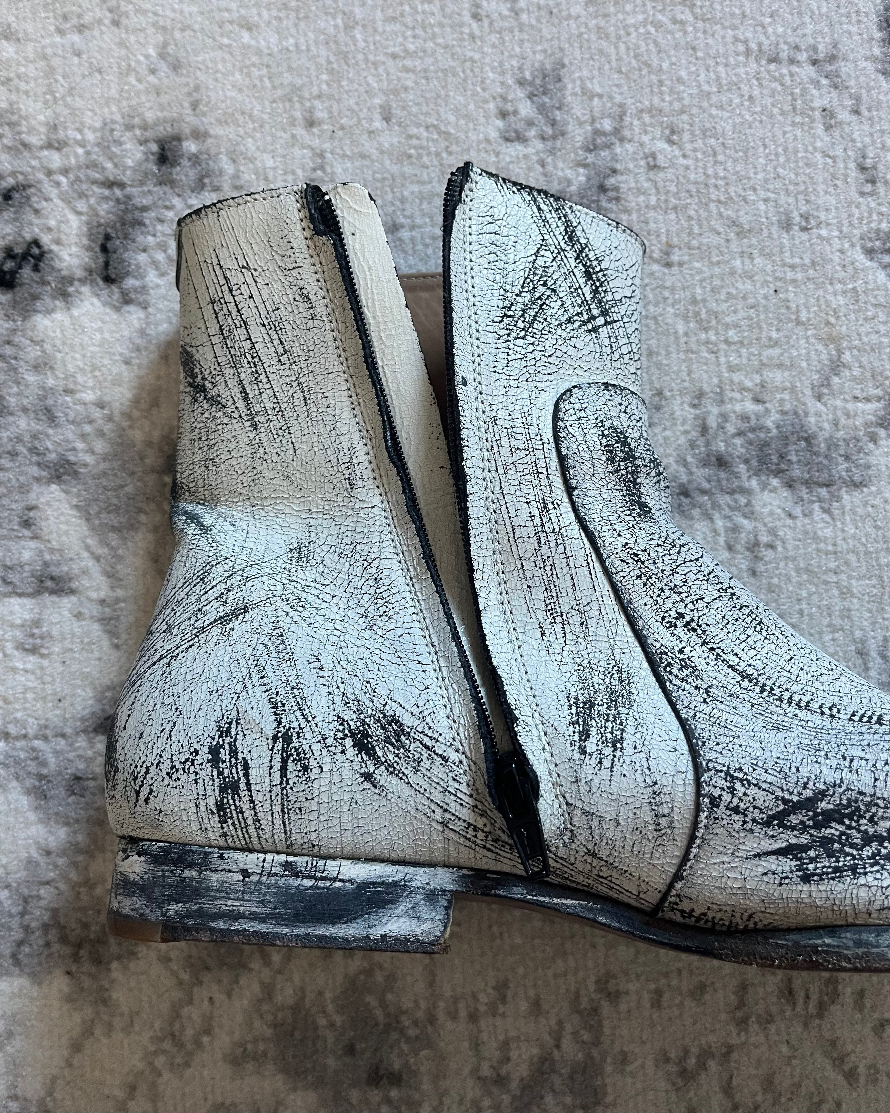 2012 Maison Margiela White HM Boots (44eu/10us)