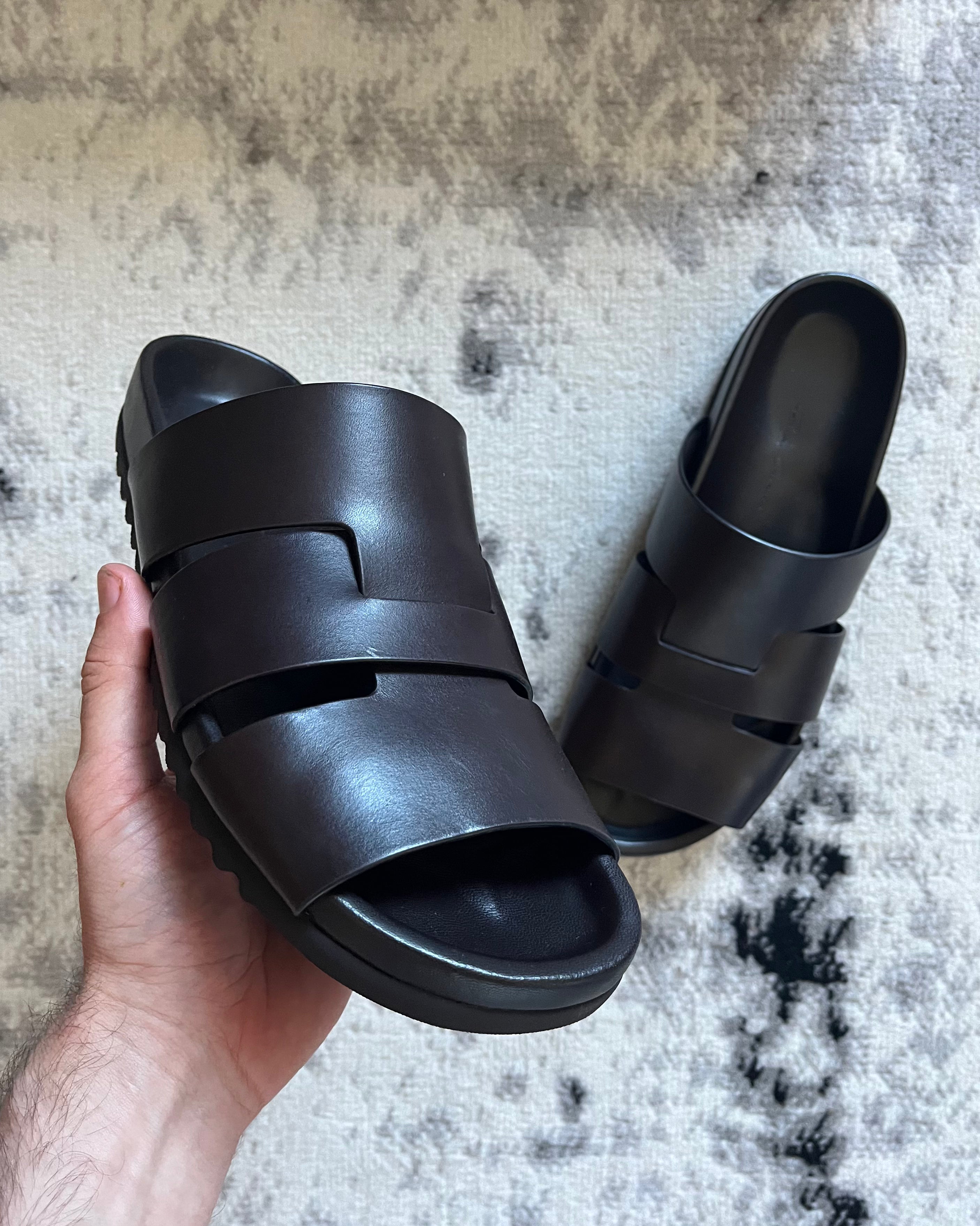 Rick Owens Bronze Lazarus Granola Sandals (42eu/8,5us)
