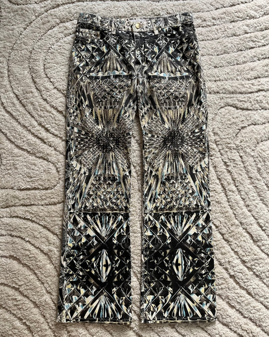 Roberto Cavalli Logical Diamond Dynasty Pants (S)