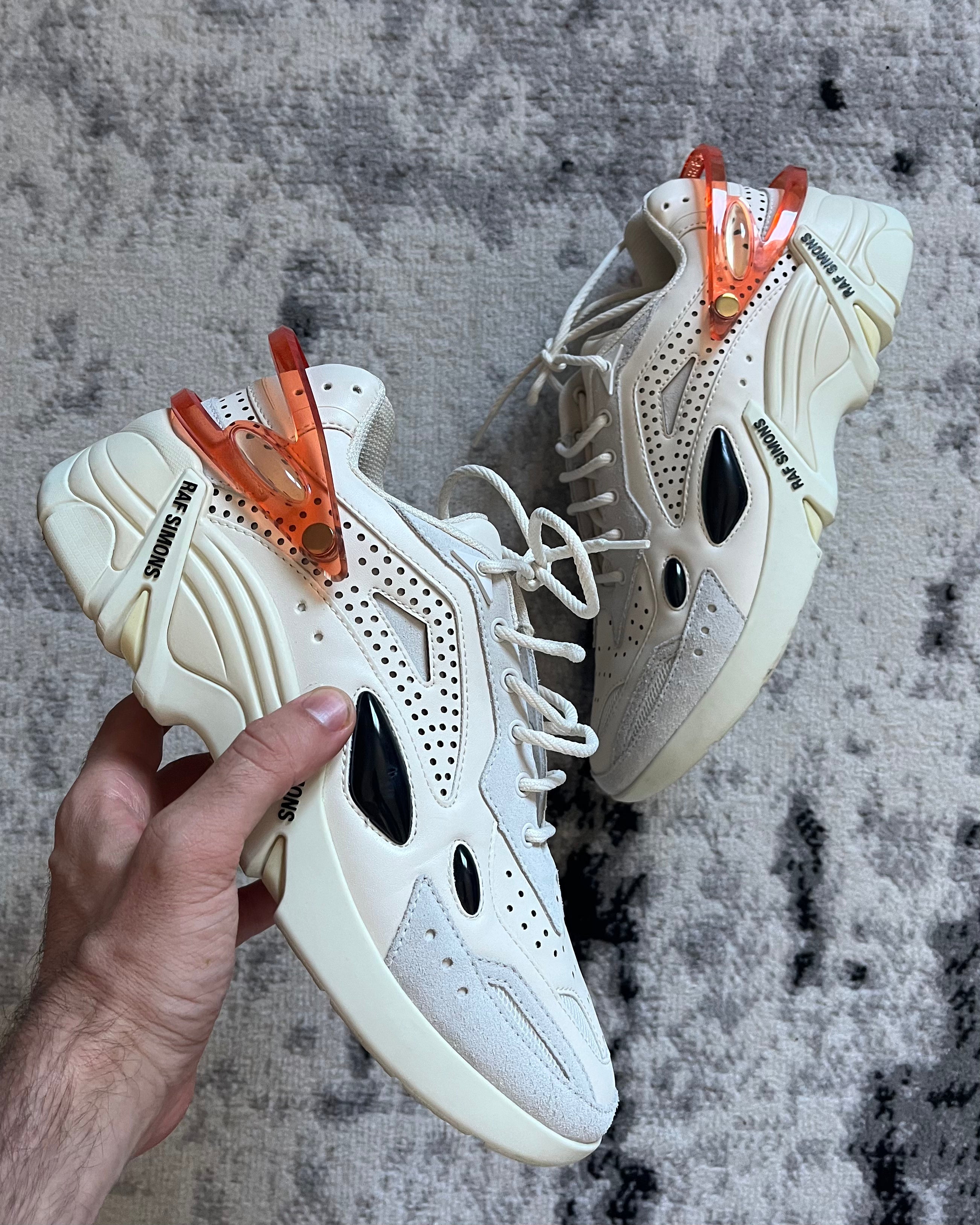 AW21 Raf Simons Cyclon-21 White Suede Shoes (42eu/8,5us)