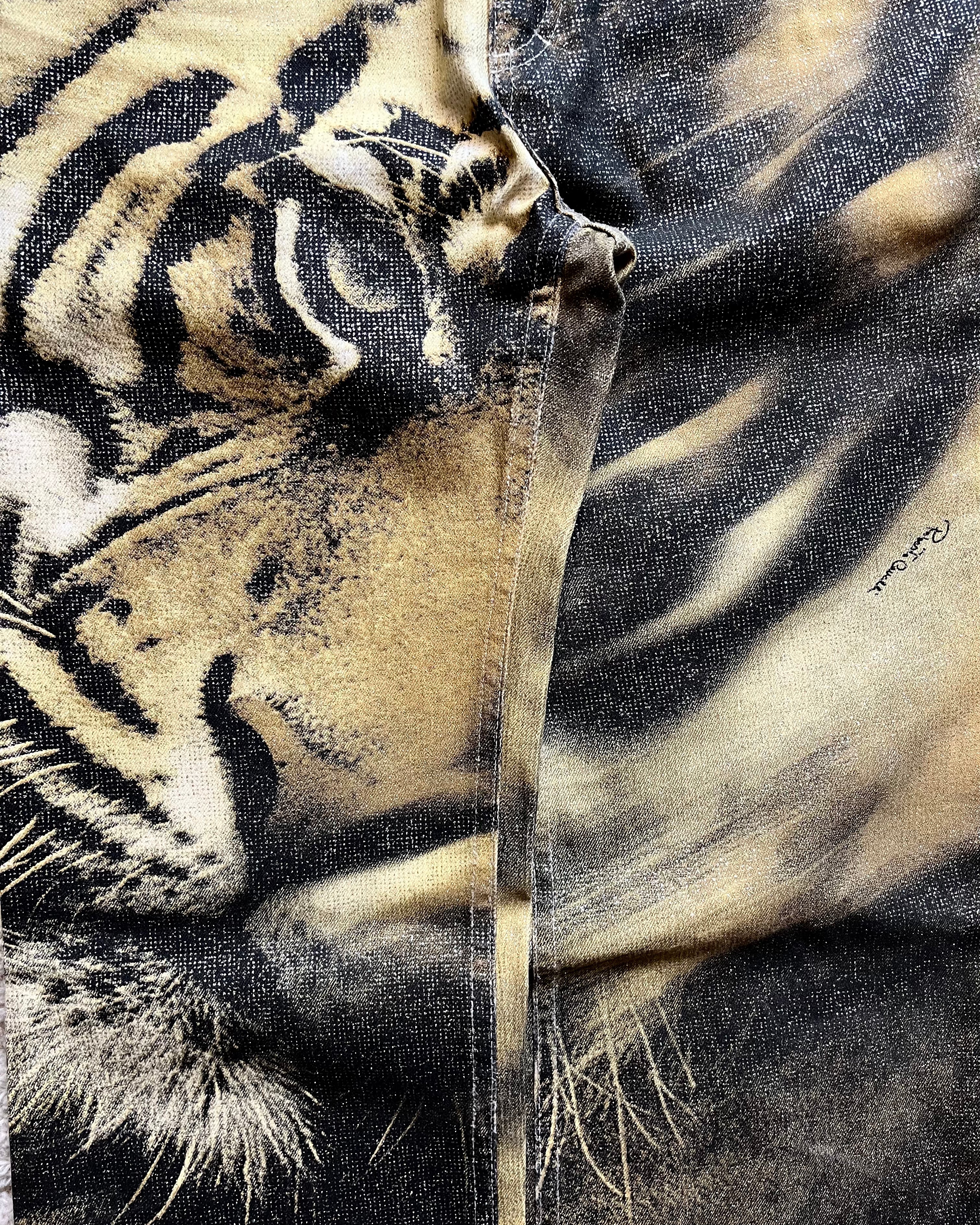 FW00 Roberto Cavalli Tiger Savage 裤子 (S)