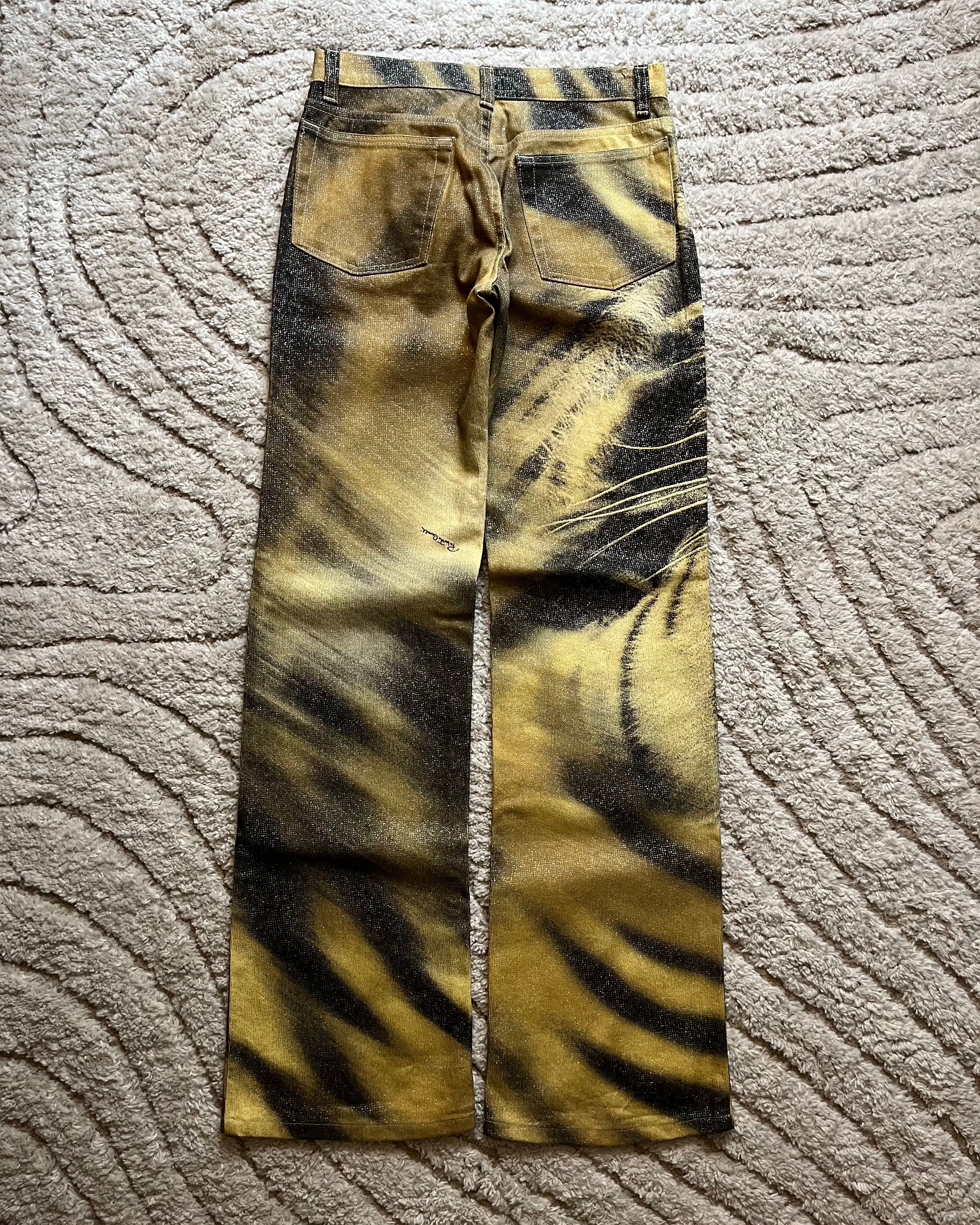 FW00 Roberto Cavalli Tiger Savage 裤子 (S)