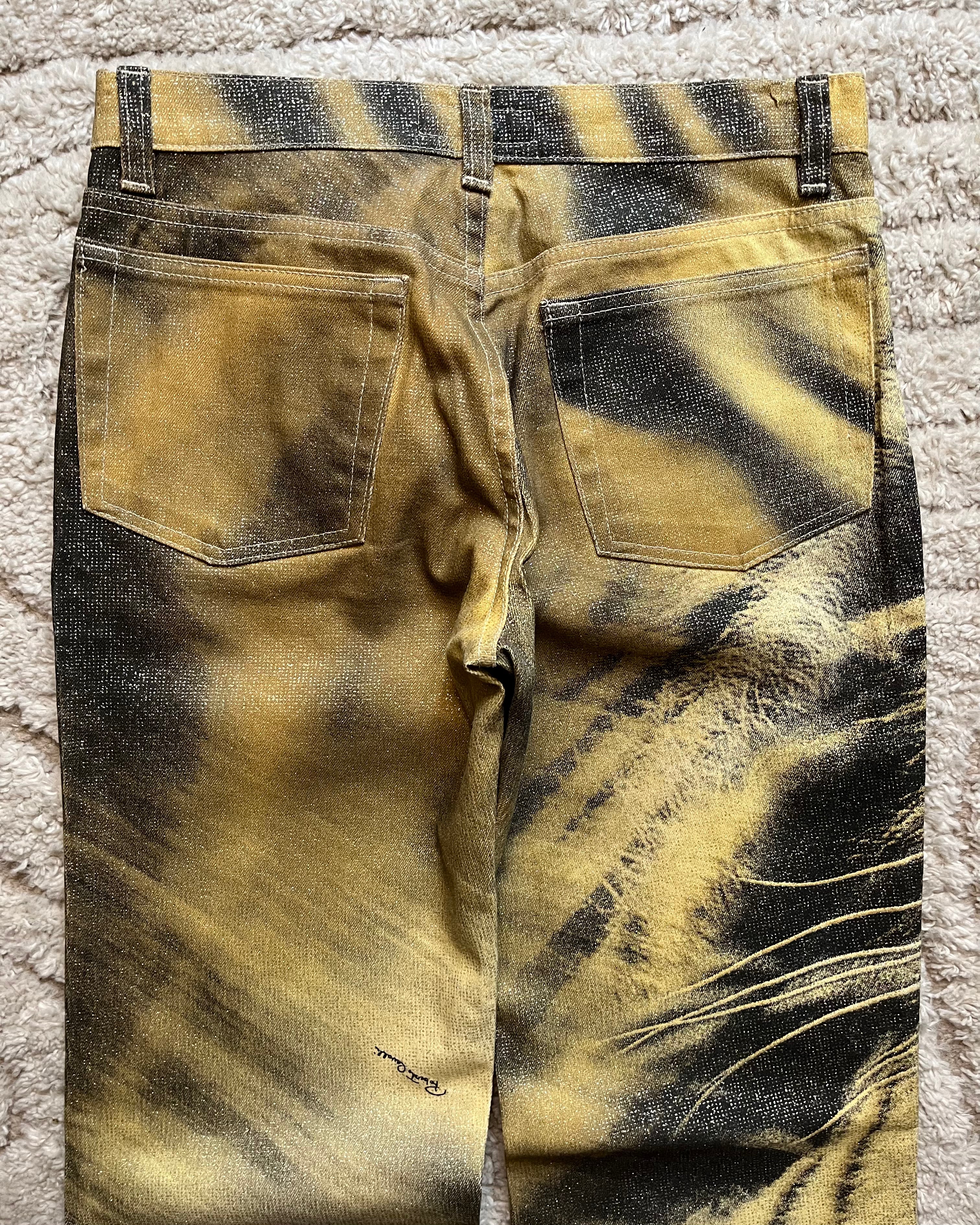 FW00 Roberto Cavalli Tiger Savage 裤子 (S)